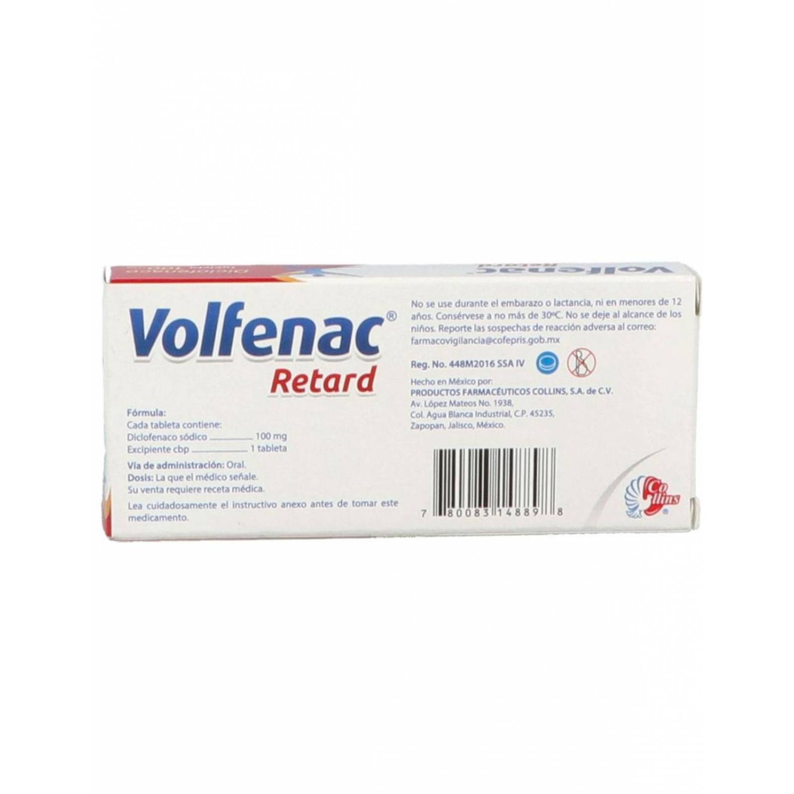 Volfenac Retard 100 mg 20 Tabletas De Liberación Prolongada 