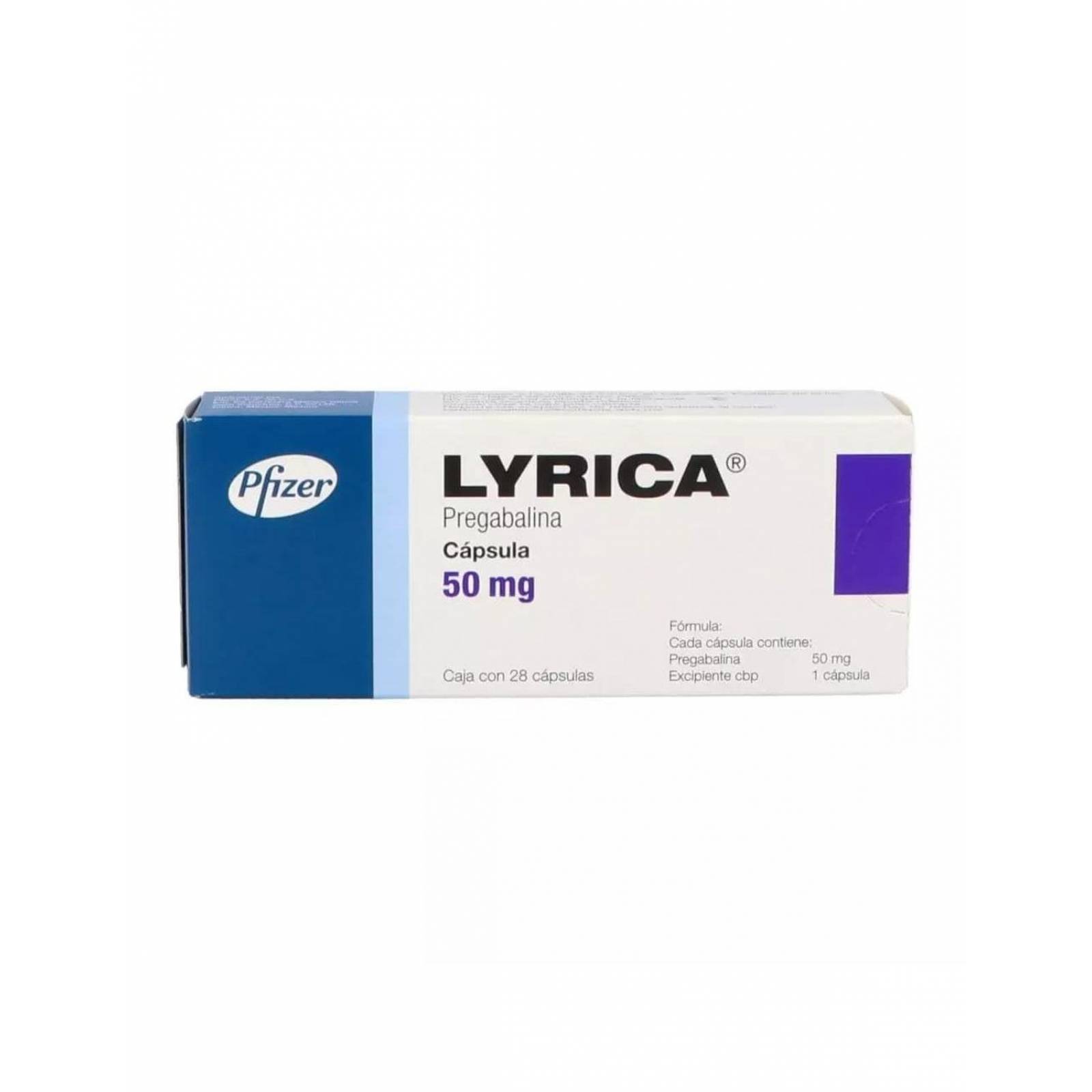 Lyrica 50 mg Caja Con 28 Cápsulas 