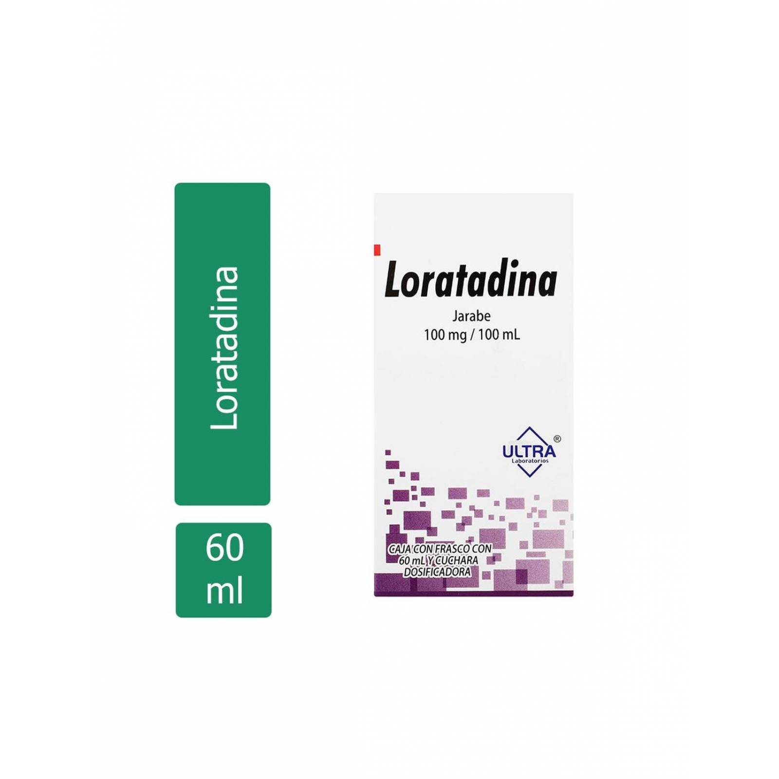 Loratadina 5 mg / 5 mL Caja Con Frasco Con 60 mL 
