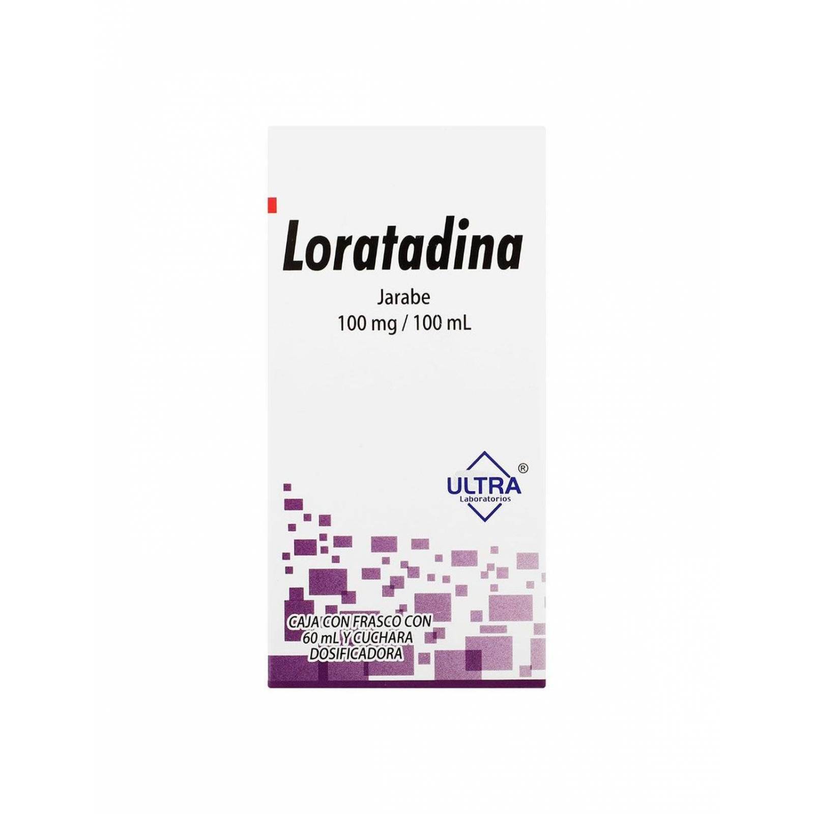 Loratadina 5 mg / 5 mL Caja Con Frasco Con 60 mL 