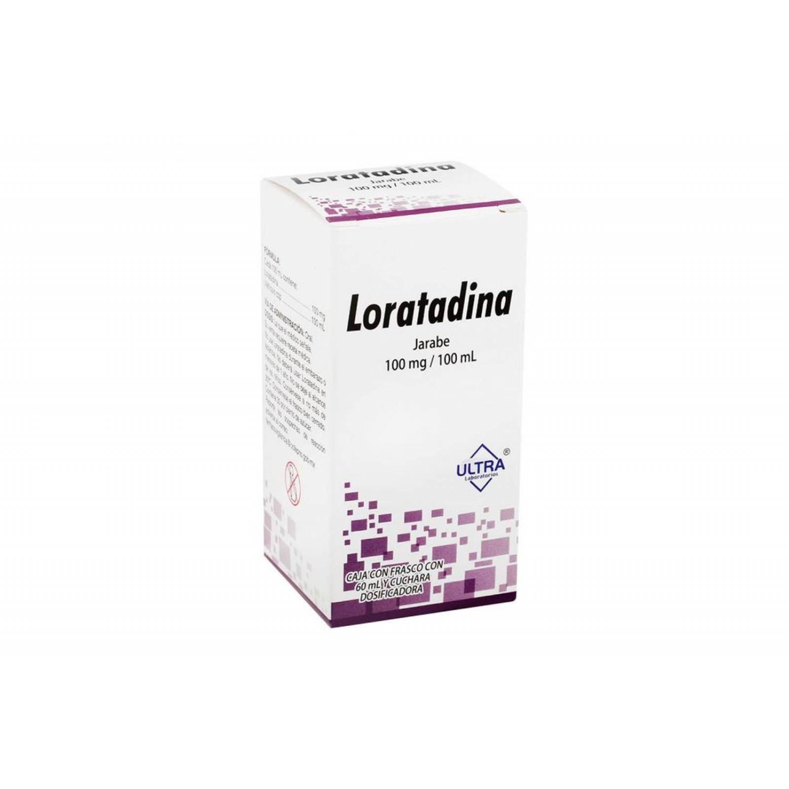 Loratadina 5 mg / 5 mL Caja Con Frasco Con 60 mL 