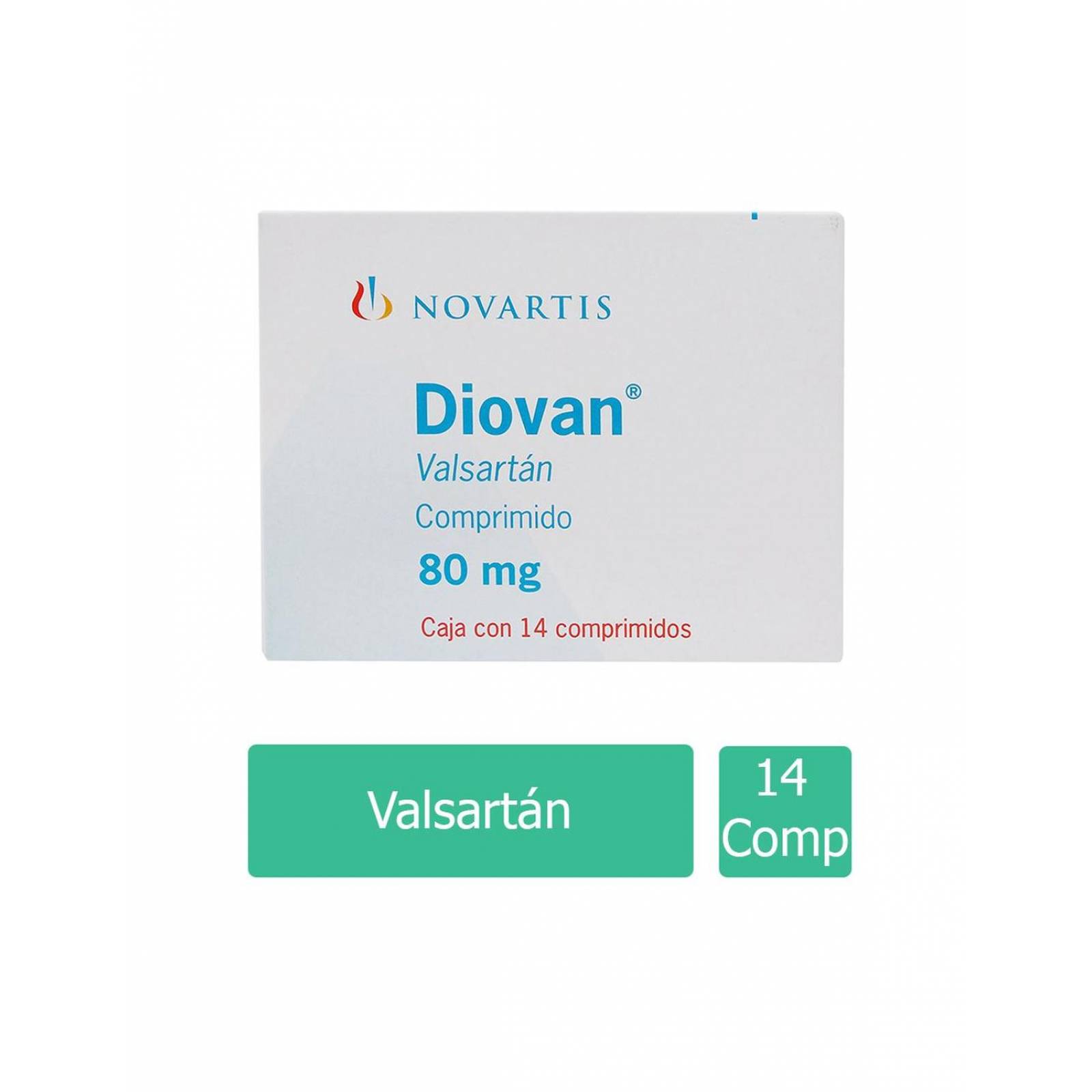 Diovan 80 mg Caja Con 14 Comprimidos 