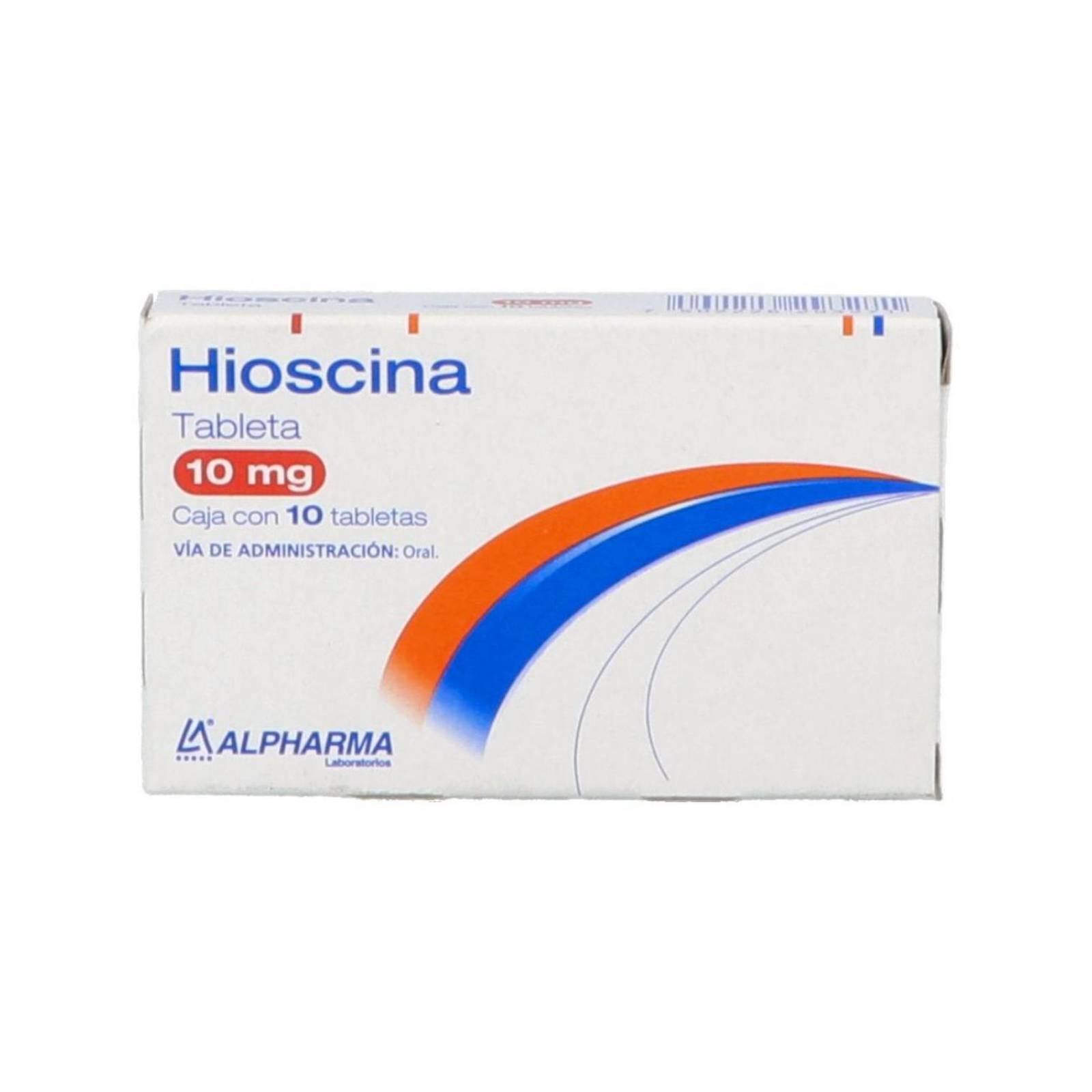 Butilhioscina 10mg Caja Con 10 Tabletas. 