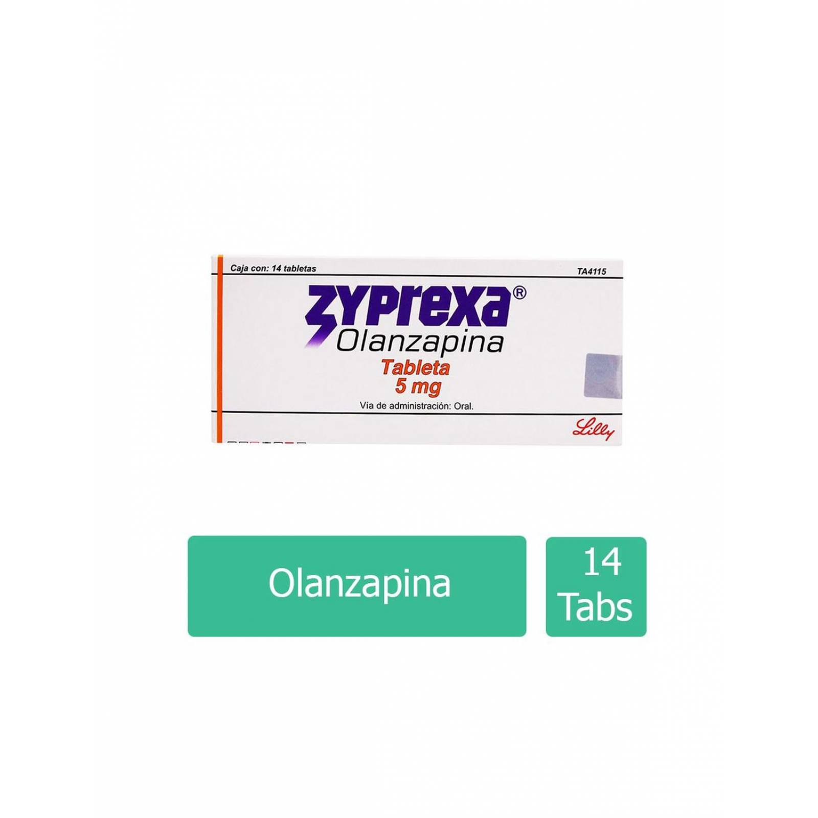 Zyprexa 5 mg Caja Con 14 Tabletas 