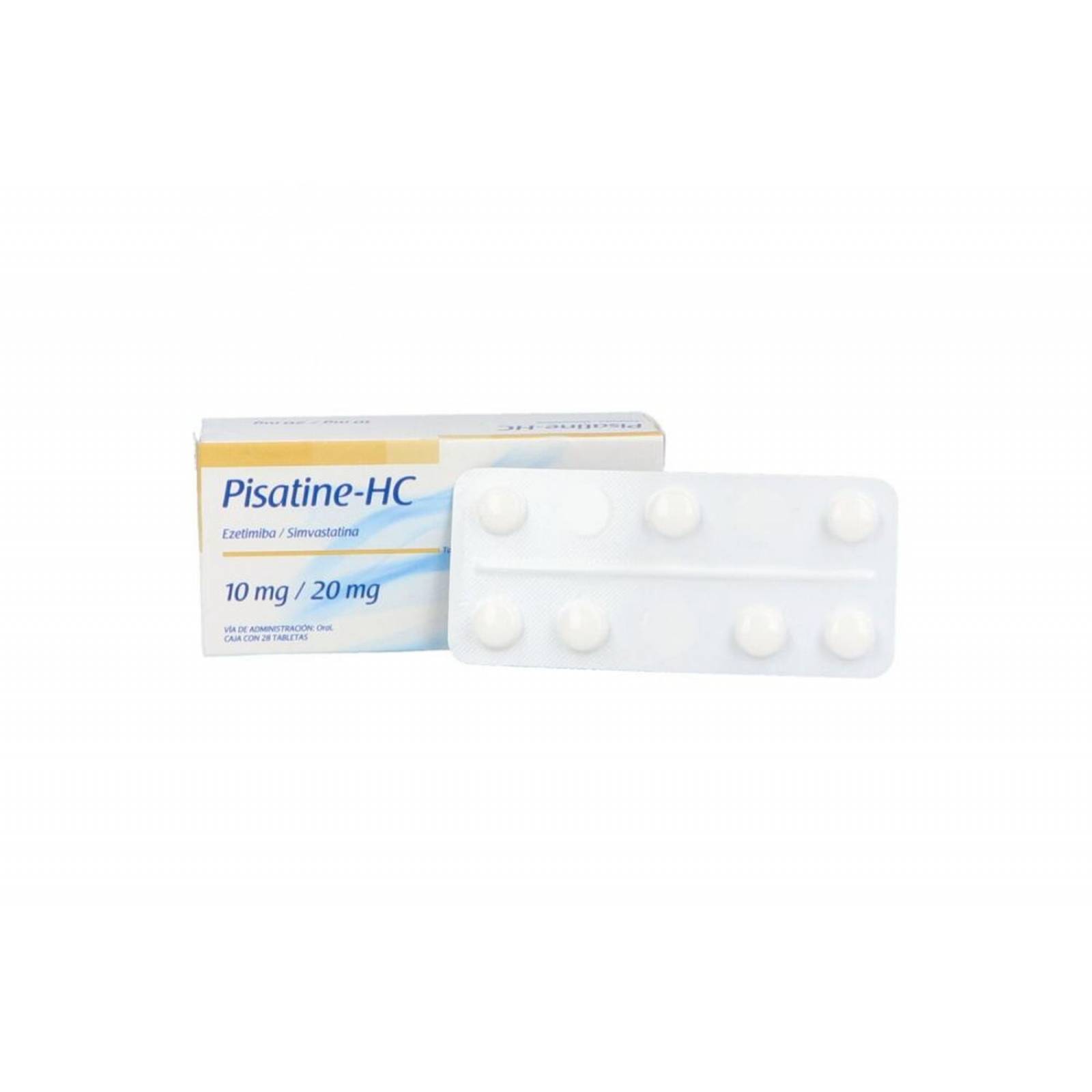 Pisatine -HC 10 mg / 20 mg Caja Con 28 Tabletas 