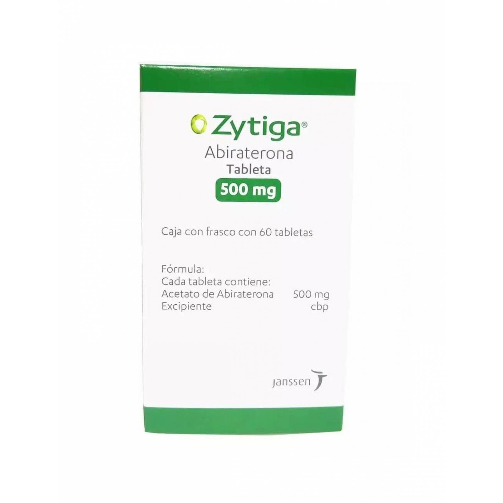 Zytiga 500 mg Caja Con Frasco Con 60 Tabletas 