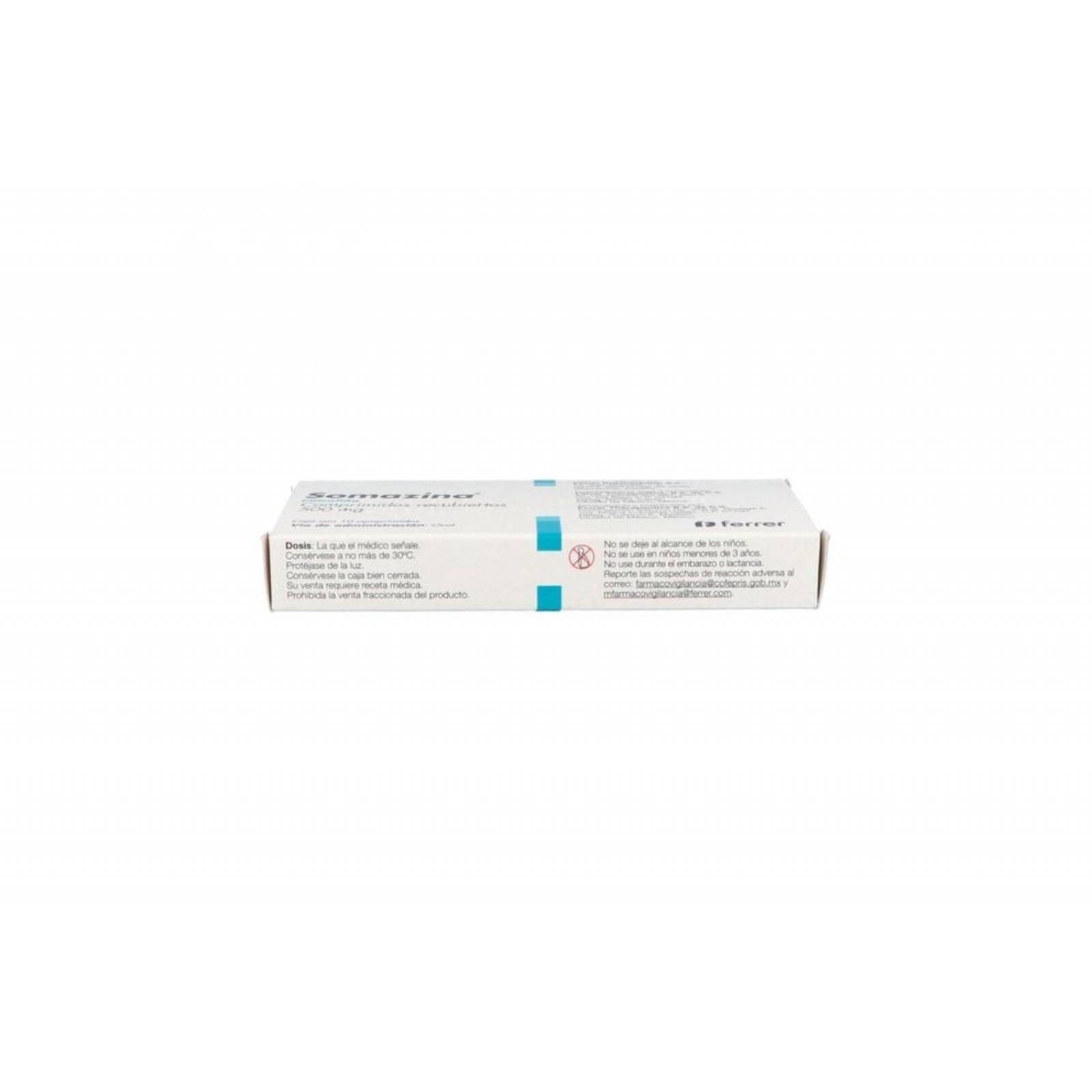 Somazina 500 mg Caja Con 10 Comprimidos Recubiertos 
