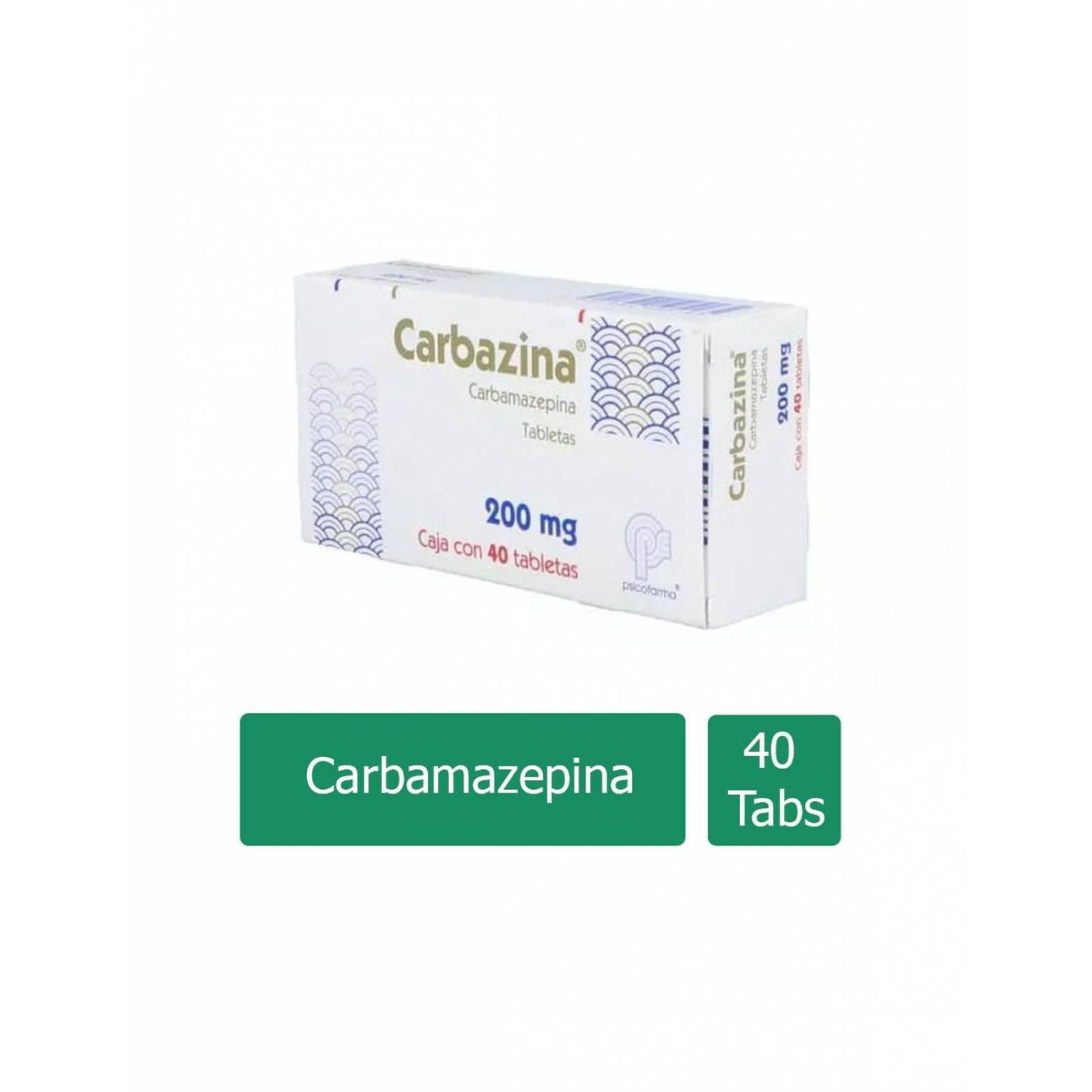 Carbazina 200 mg Caja con 40 Tabletas 