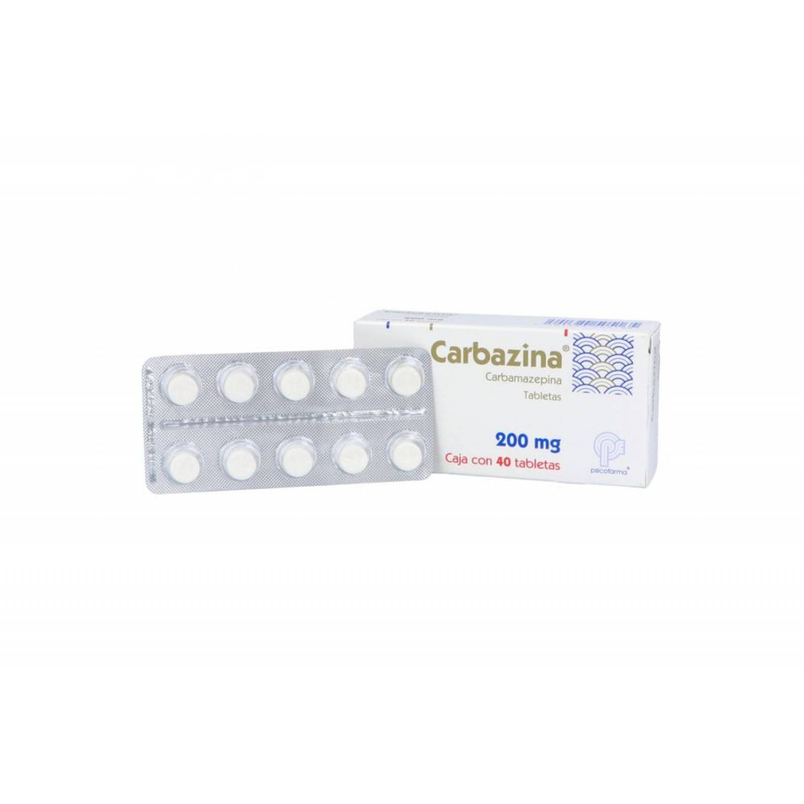 Carbazina 200 mg Caja con 40 Tabletas 