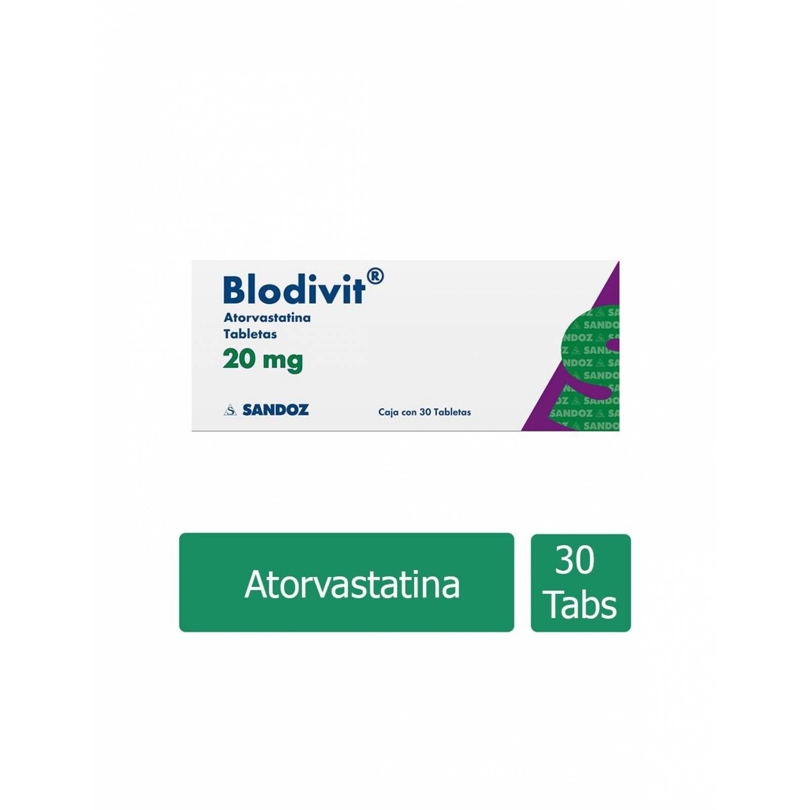 Blodivit 20 mg Caja Con 30 Tabletas 