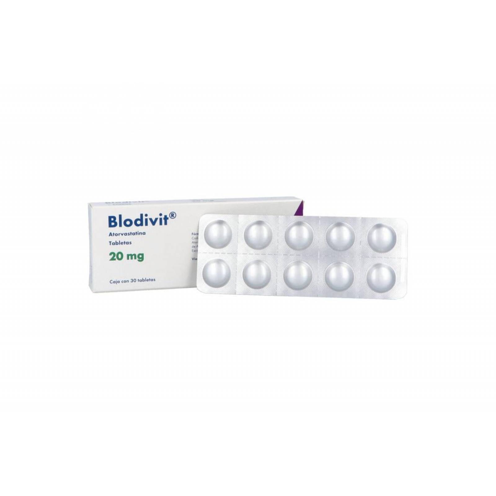 Blodivit 20 mg Caja Con 30 Tabletas 
