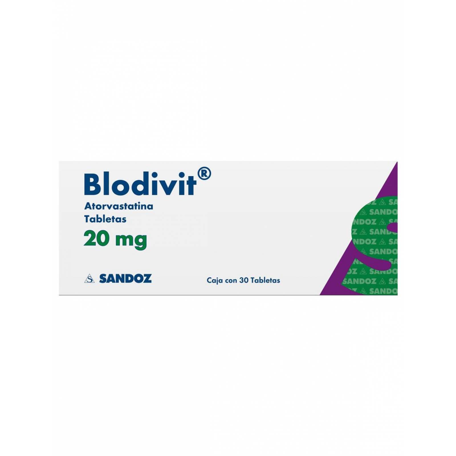 Blodivit 20 mg Caja Con 30 Tabletas 