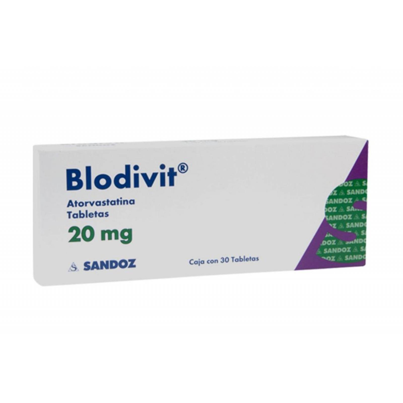 Blodivit 20 mg Caja Con 30 Tabletas 