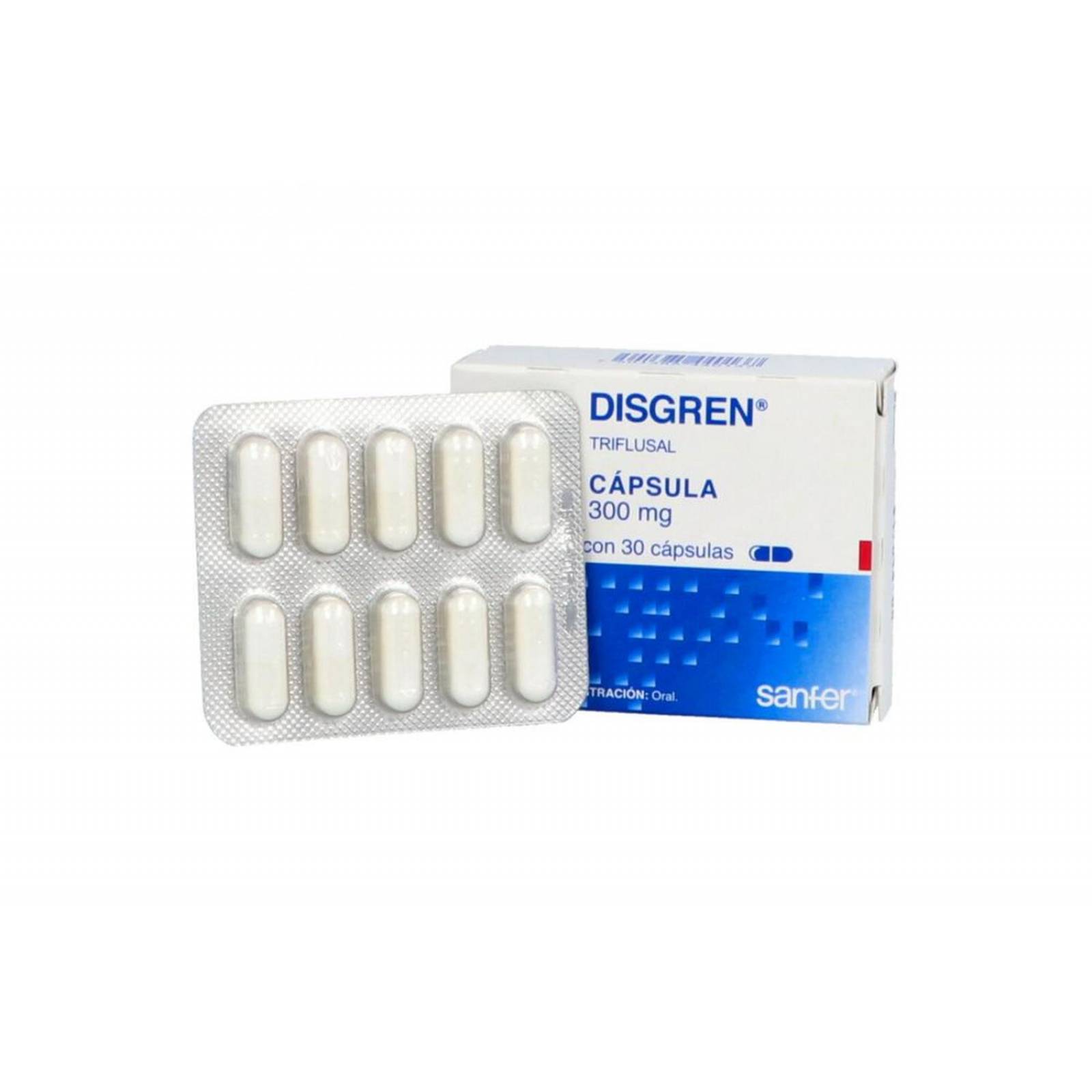 Disgren 300 mg Caja Con 30 Cápsulas - RX 