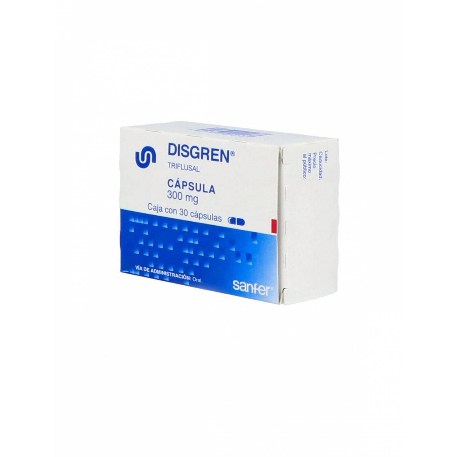Disgren 300 mg Caja Con 30 Cápsulas - RX 