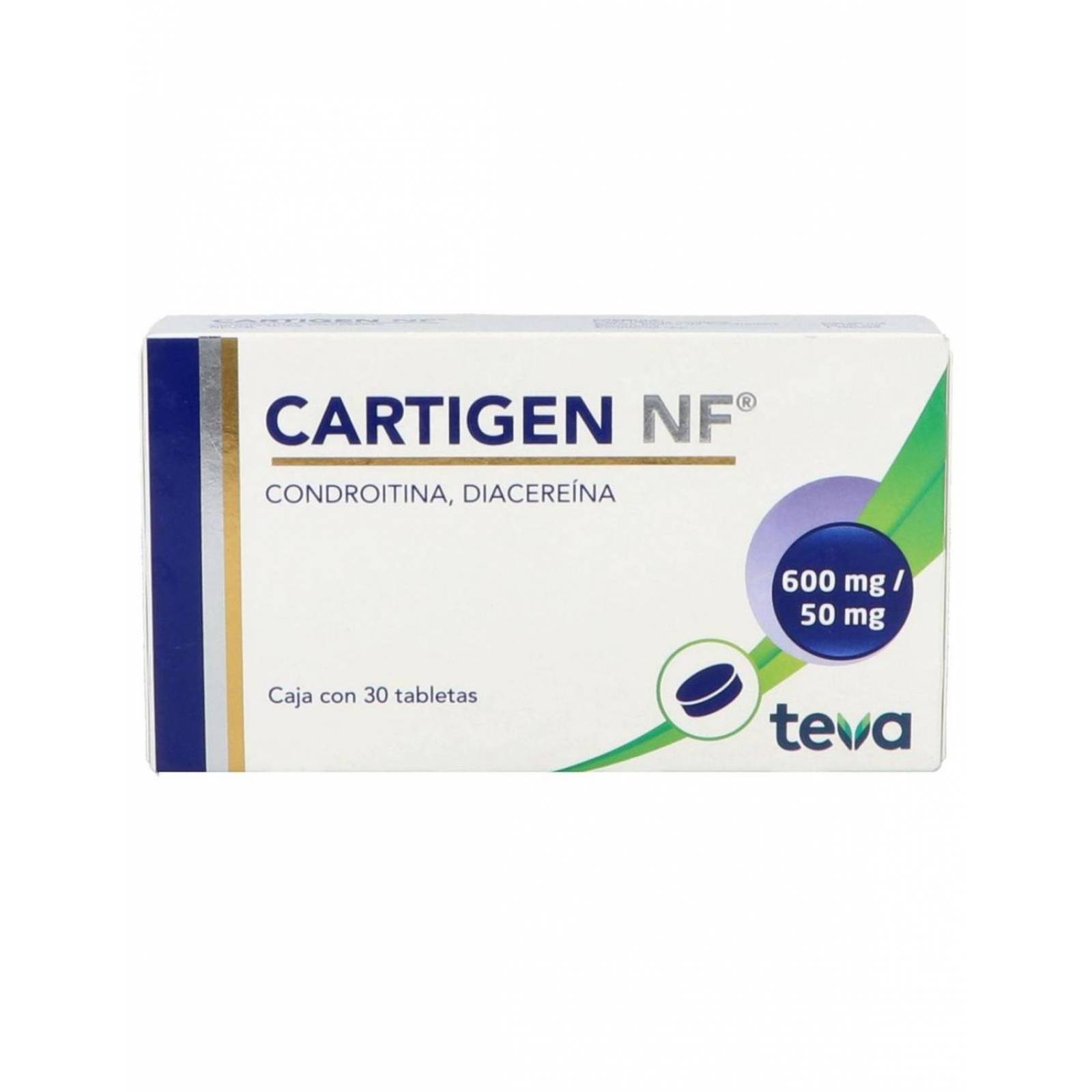 Cartigen NF 600 mg/50 mg Caja Con 30 Tabletas 
