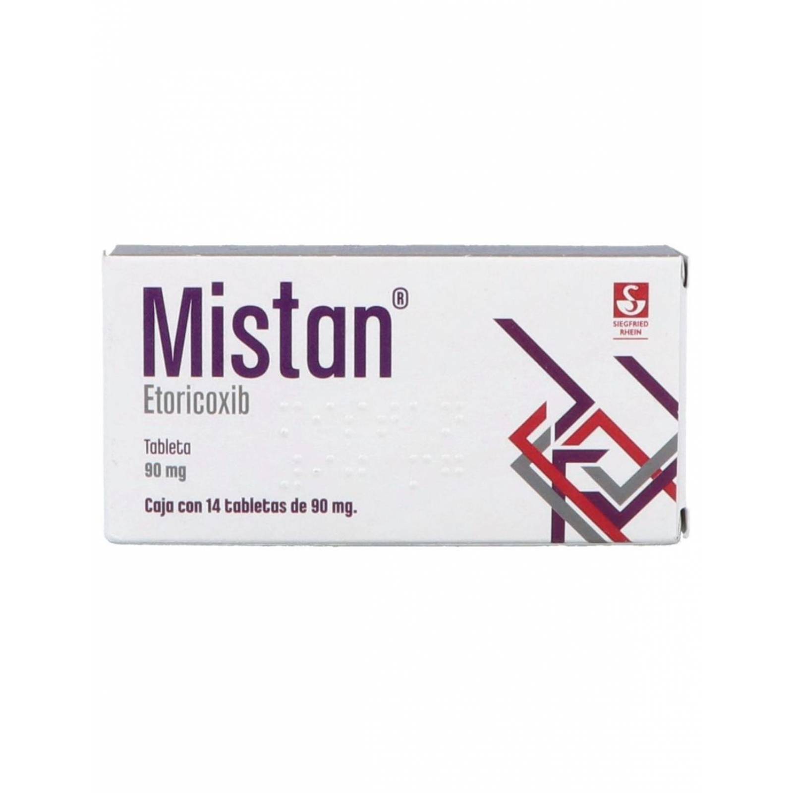 Mistan 90 mg Caja Con 14 Tabletas 