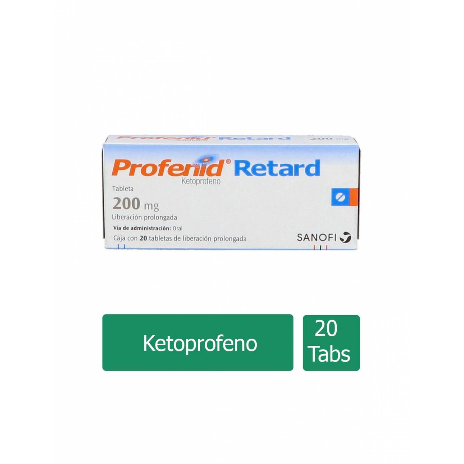 Profenid Retard 200 mg Caja Con 20 Tabletas 