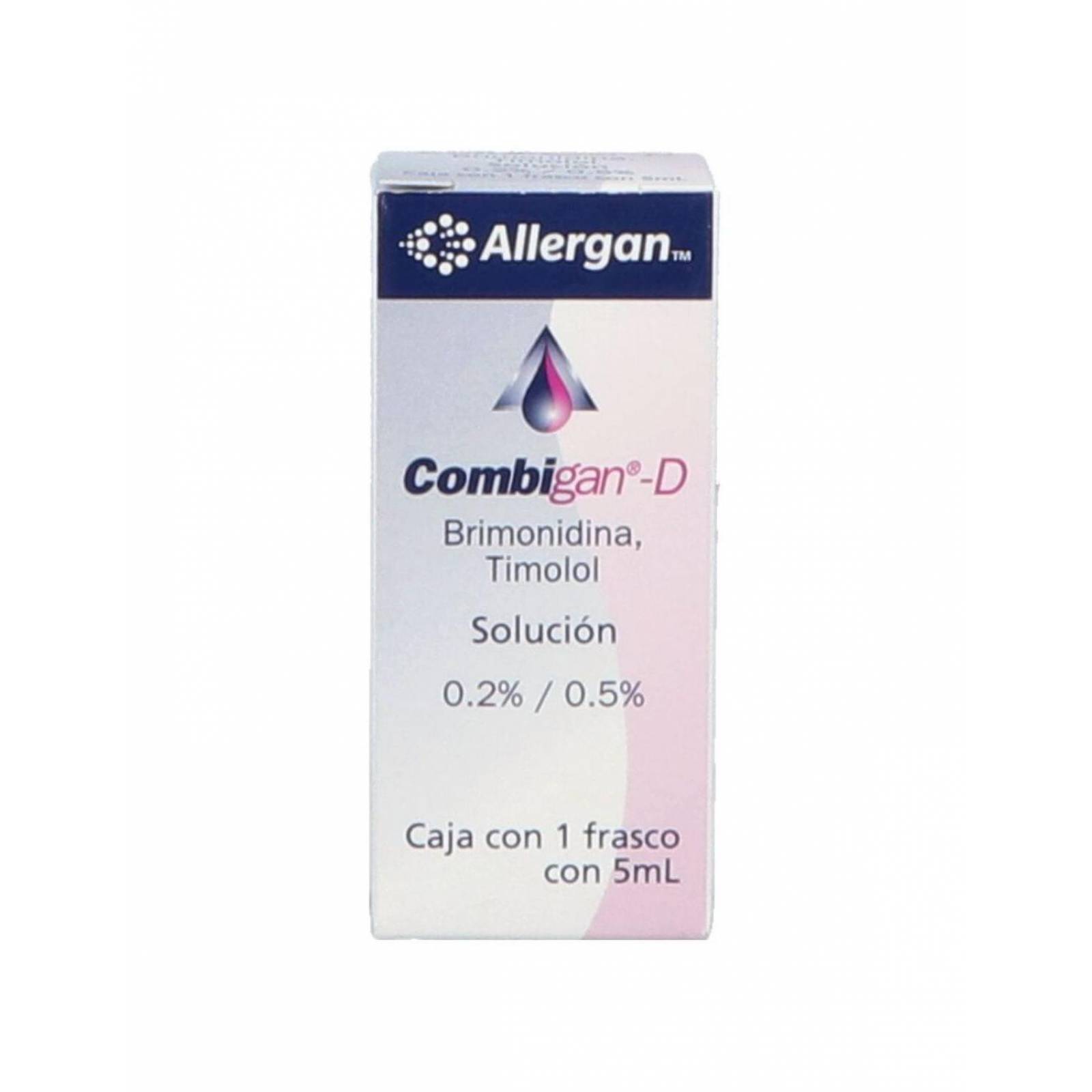 Combigan D Solución 0.2%/0.5% Caja Con Frasco Gotero Con 5 mL 