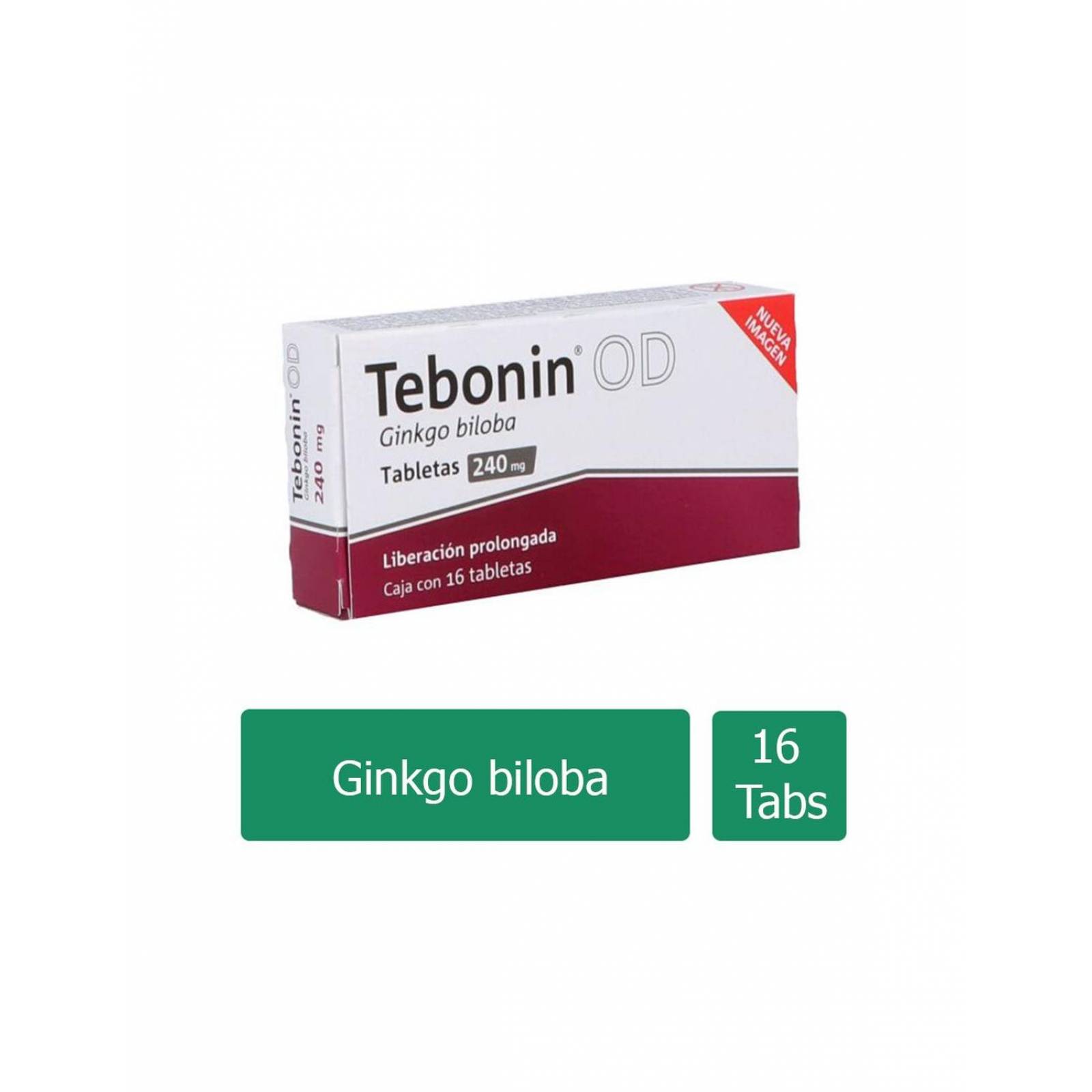 Tebonin OD 240 mg Caja Con 16 Tabletas 
