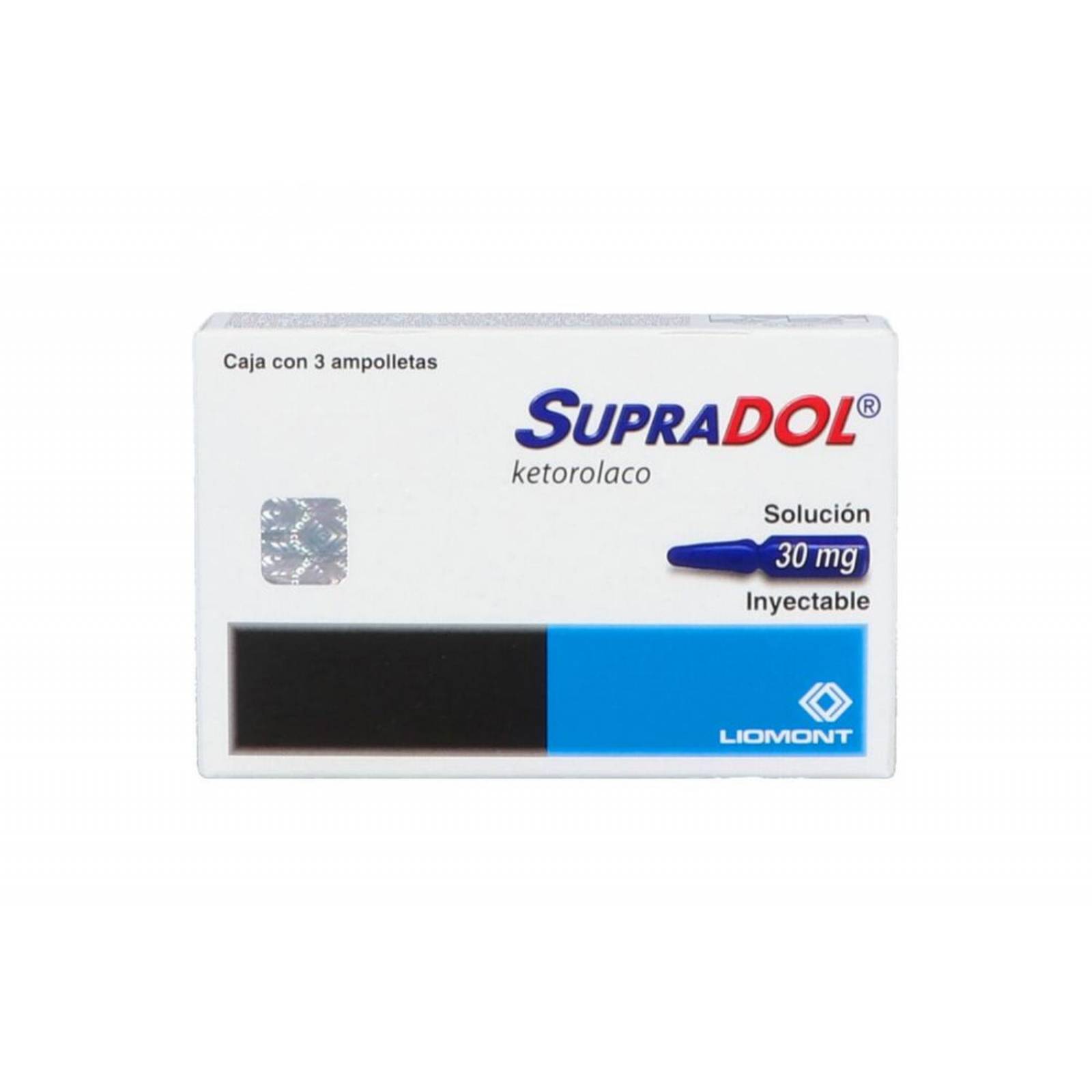 Supradol 30 mg Caja Con 3 Ampolletas 