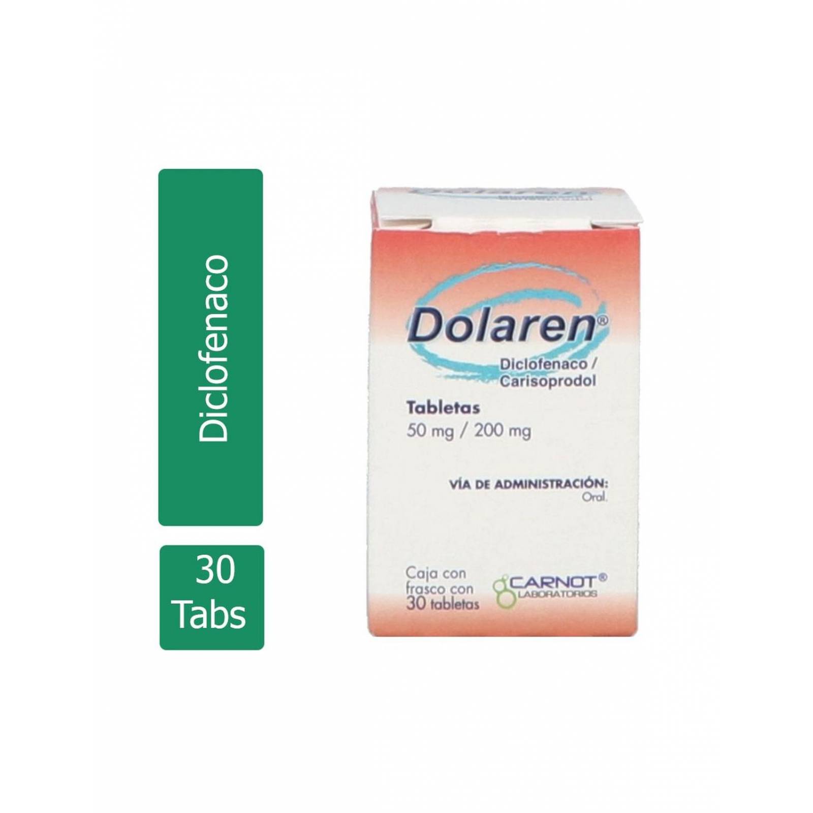 Dolaren 50 mg/200 mg Caja Con Frasco Con 30 Tabletas 