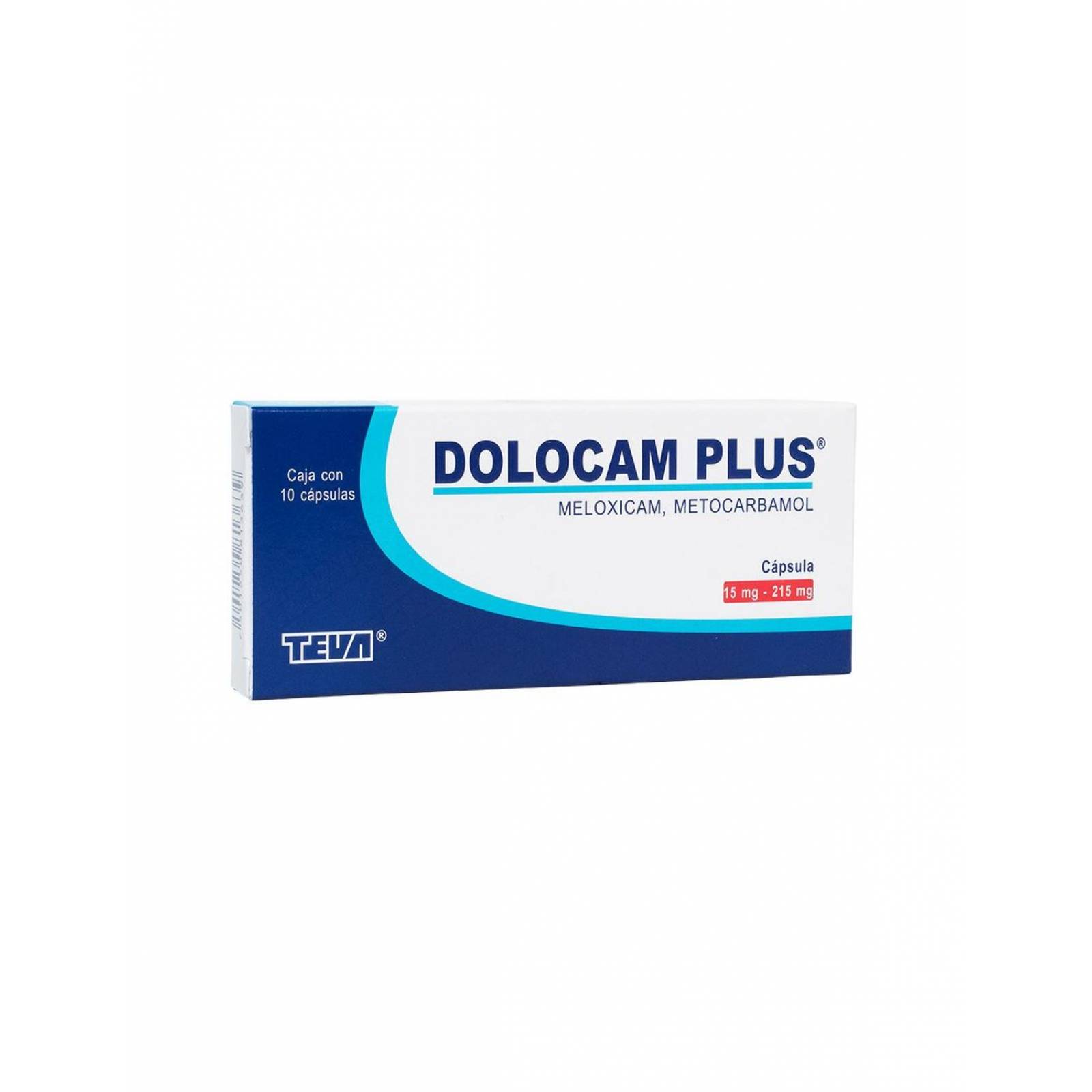 Dolocam Plus 15 mg/215 mg Caja Con 10 Cápsulas 