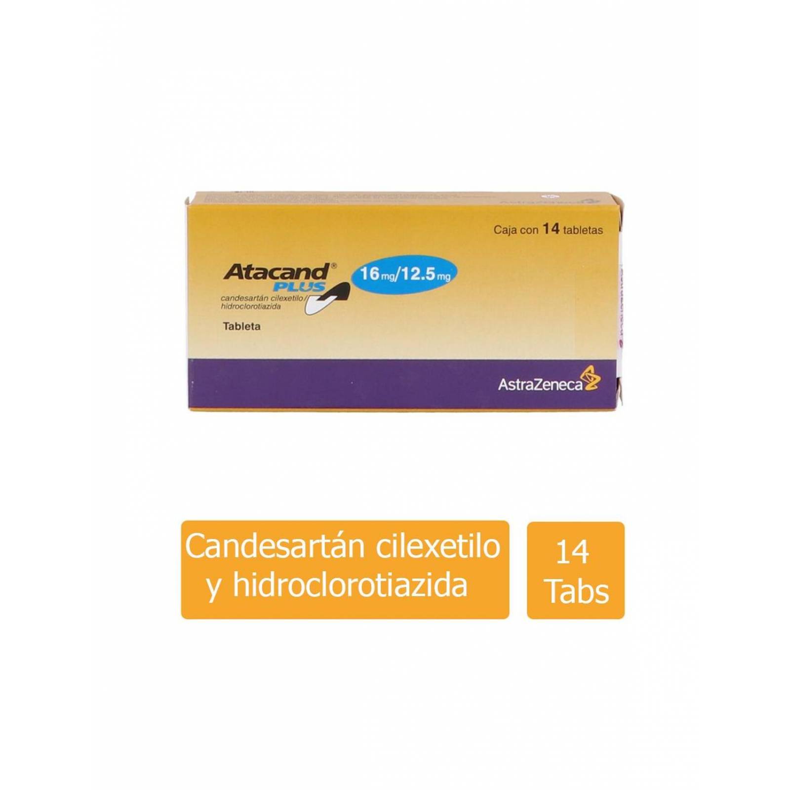 Atacand Plus 16 mg/12.5 mg Caja Con 14 Tabletas 