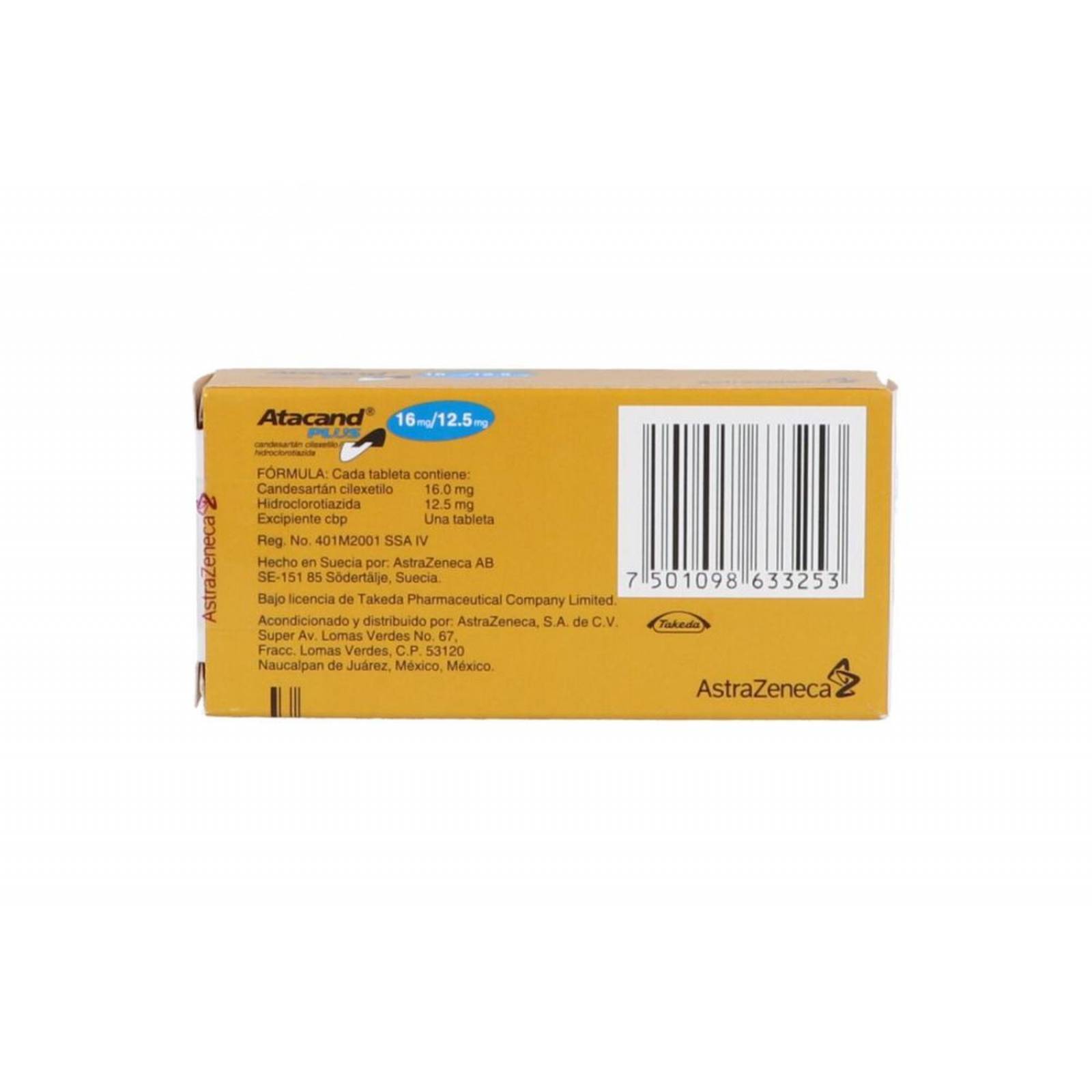 Atacand Plus 16 mg/12.5 mg Caja Con 14 Tabletas 