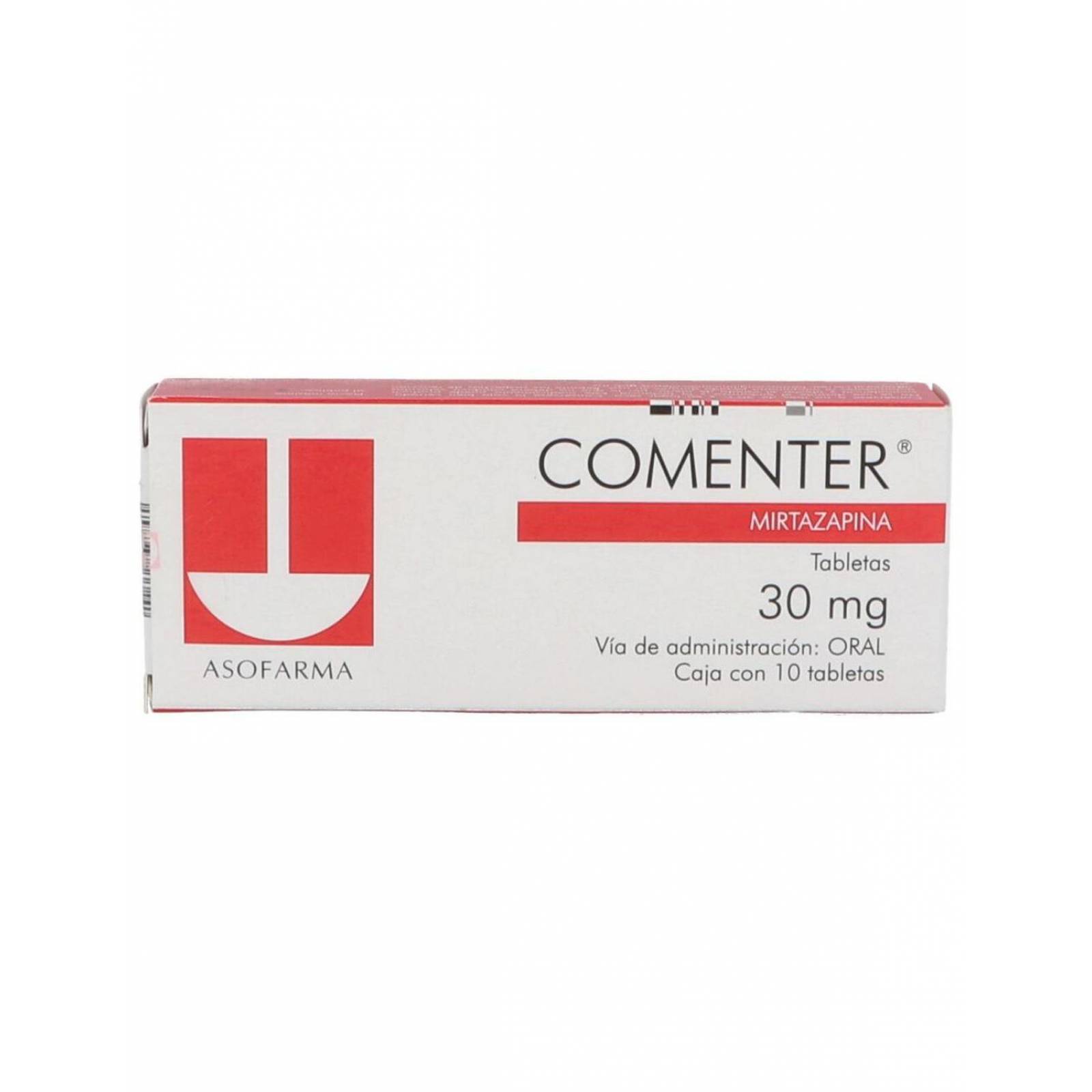 Comenter 30 mg Caja Con 10 Tabletas 