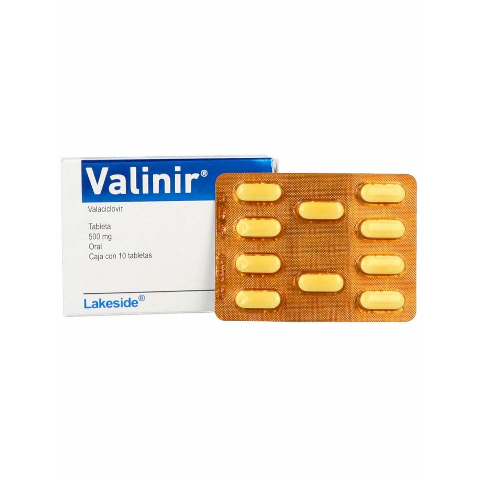 VALINIR 500 MG CAJA CON 10 COMPRIMIDOS 