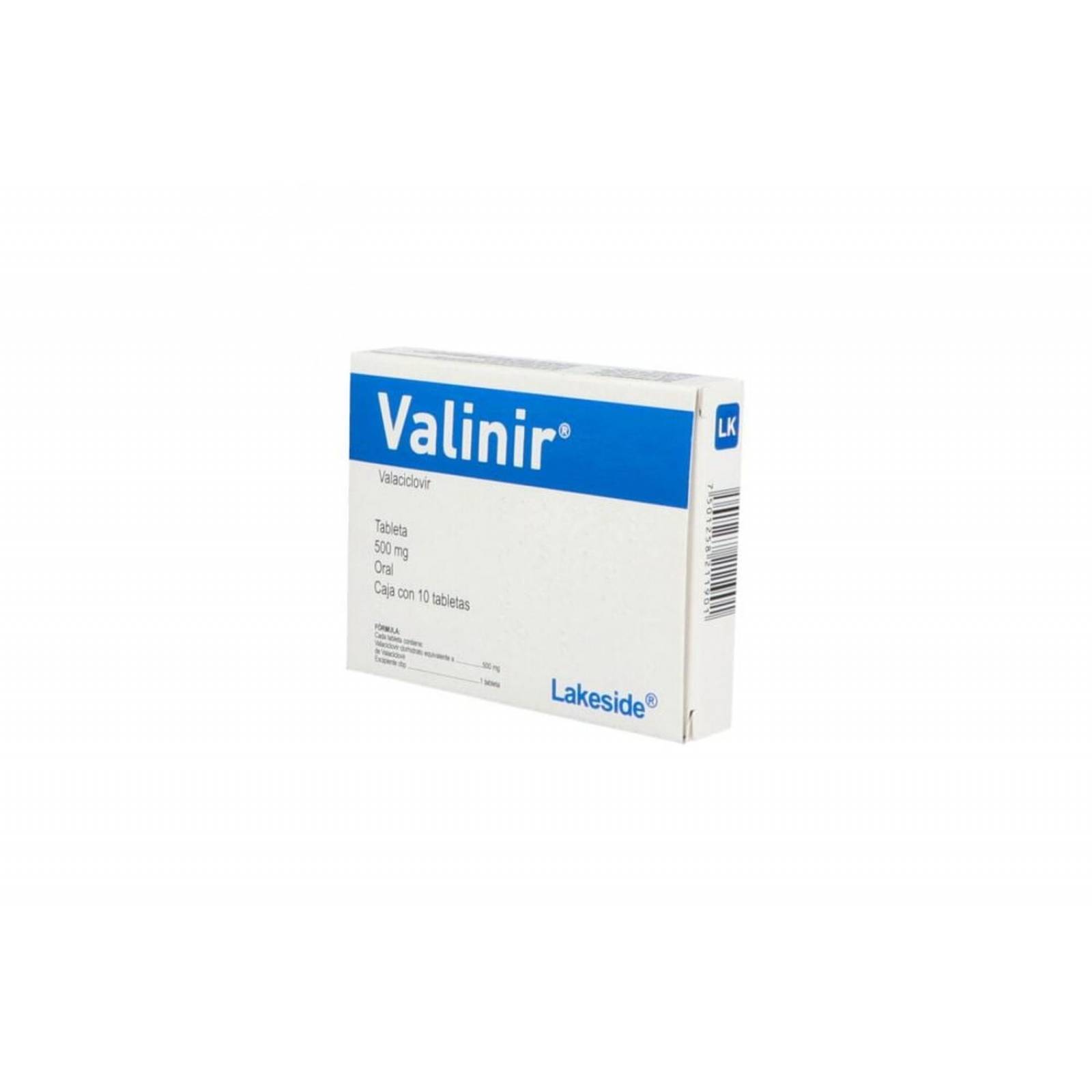 VALINIR 500 MG CAJA CON 10 COMPRIMIDOS 