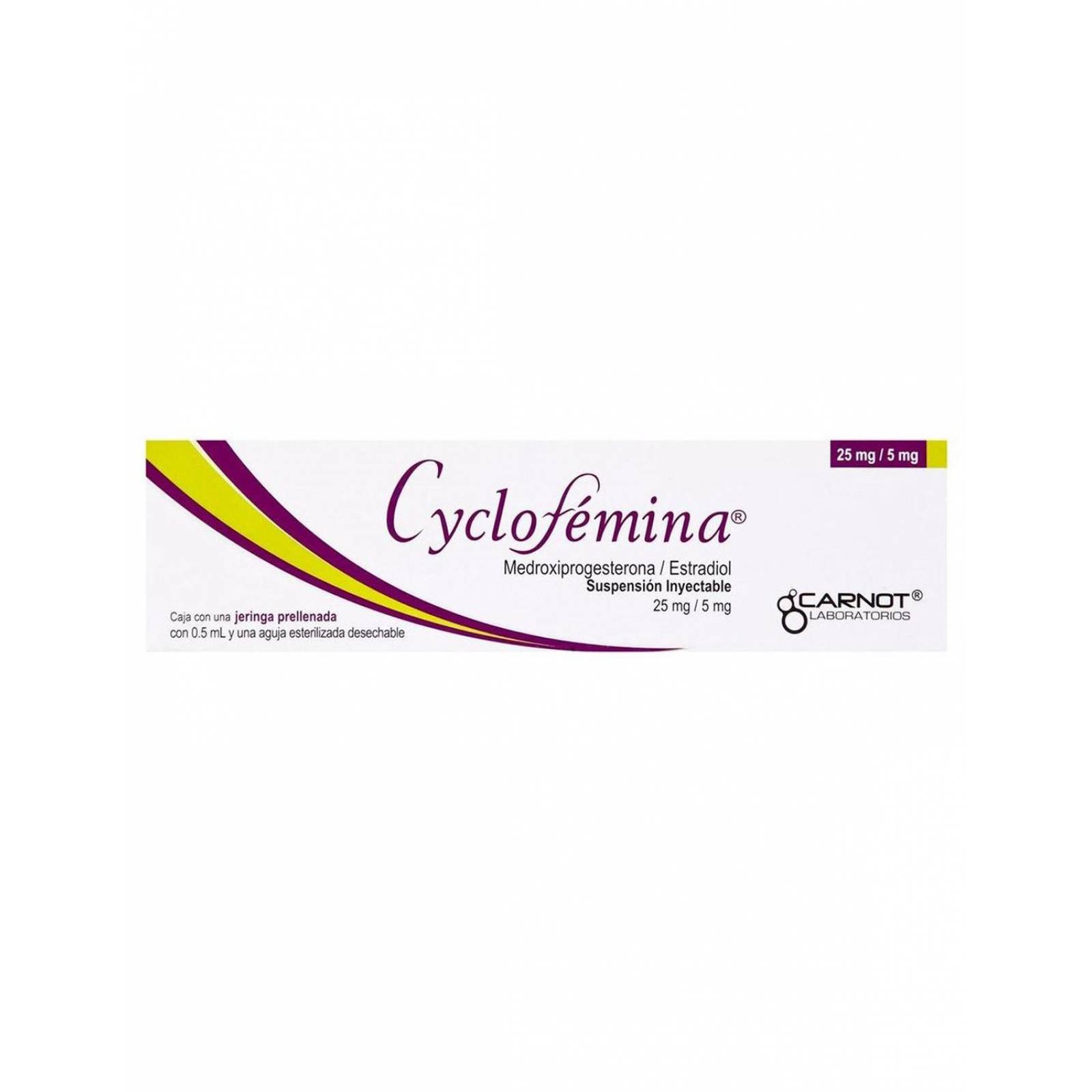 Cyclofemina Suspensión Inyectable 25 mg / 5 mg Caja Con 1 Jeringa Prellenada 