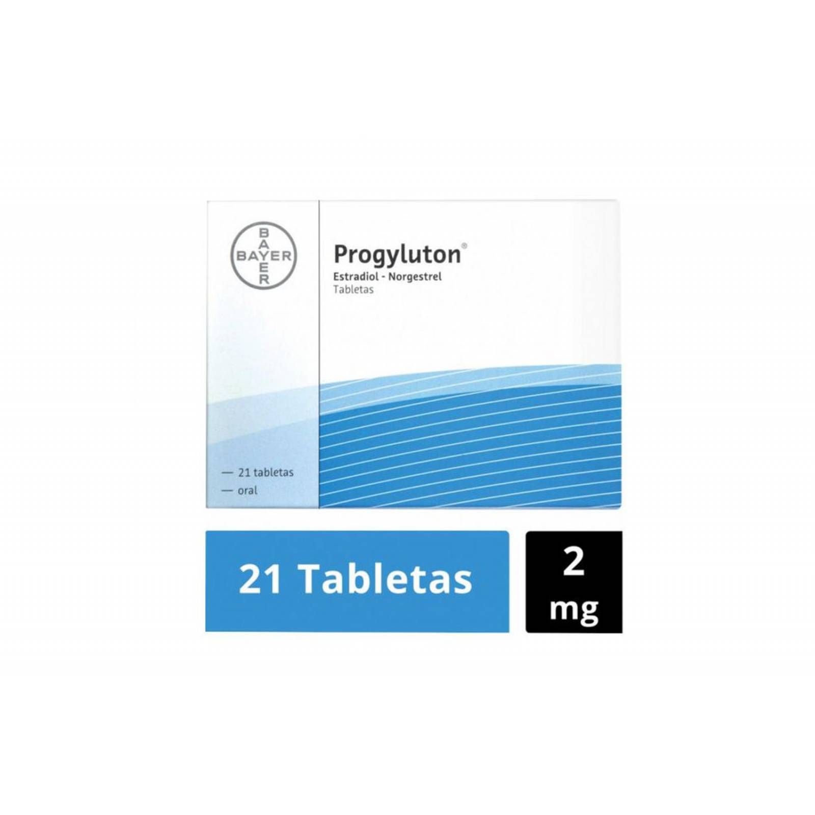 Progyluton 2 mg Caja Con 21 Tabletas 