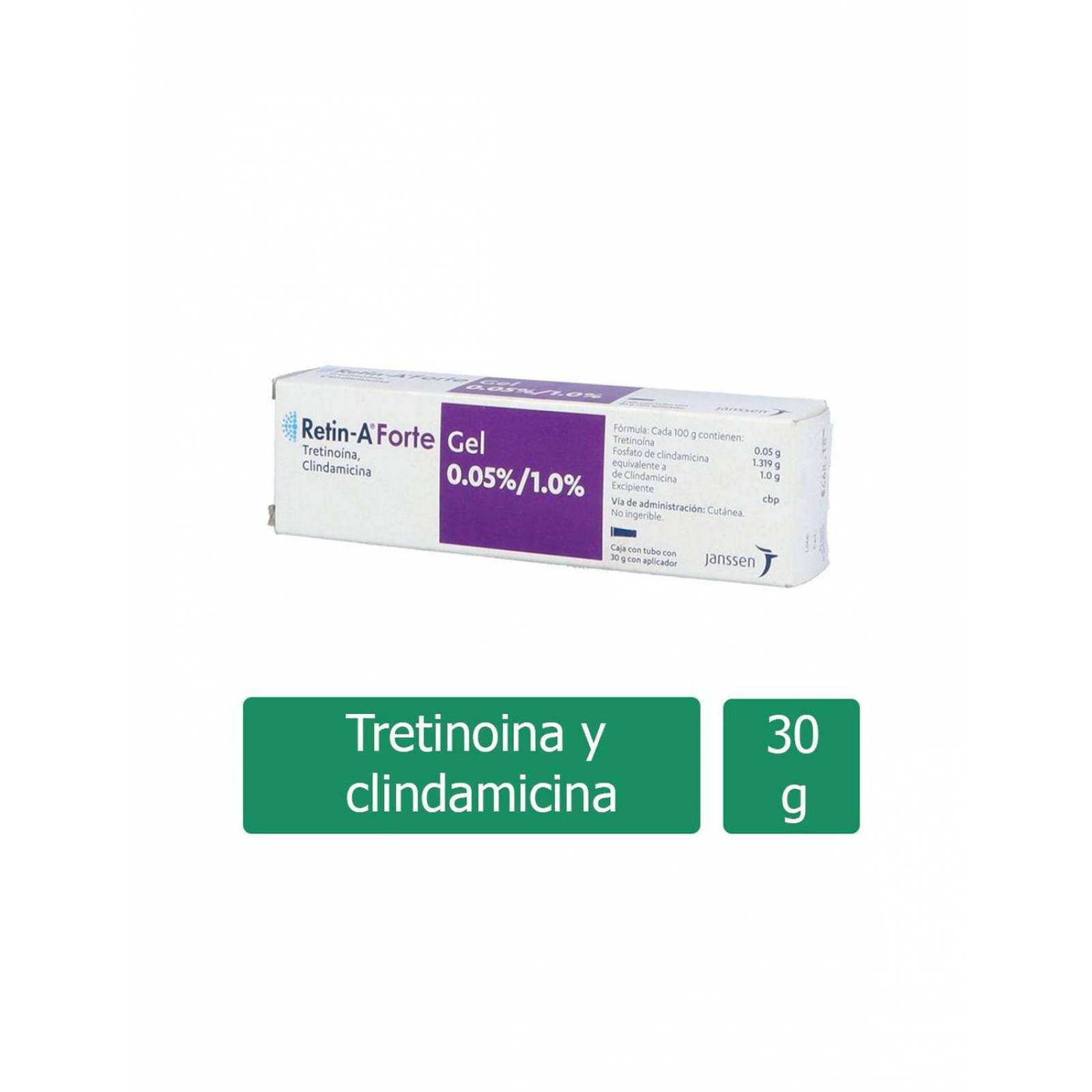 Retin A Forte Gel 0.05 / 1.0 % Caja Con Tubo Con 30 g 