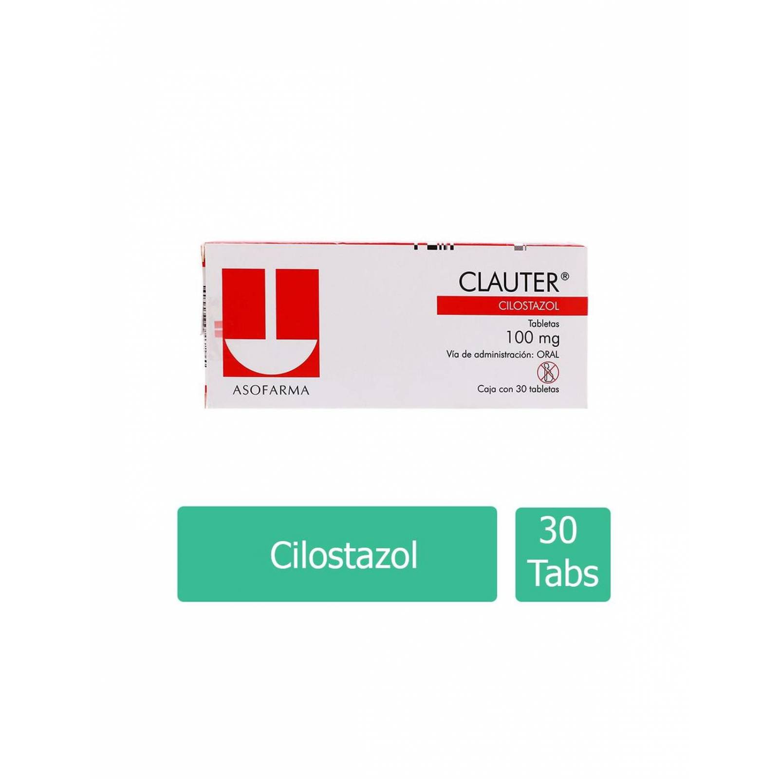 Clauter 100 mg Caja Con 30 Tabletas 