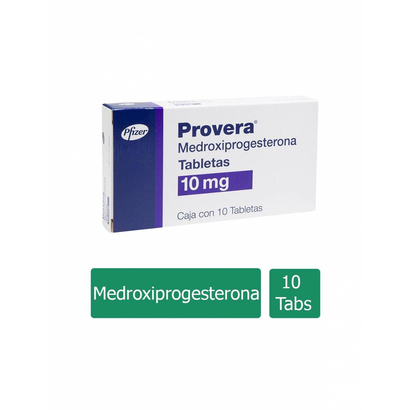 Provera 10 mg Caja Con 10 Tabletas 