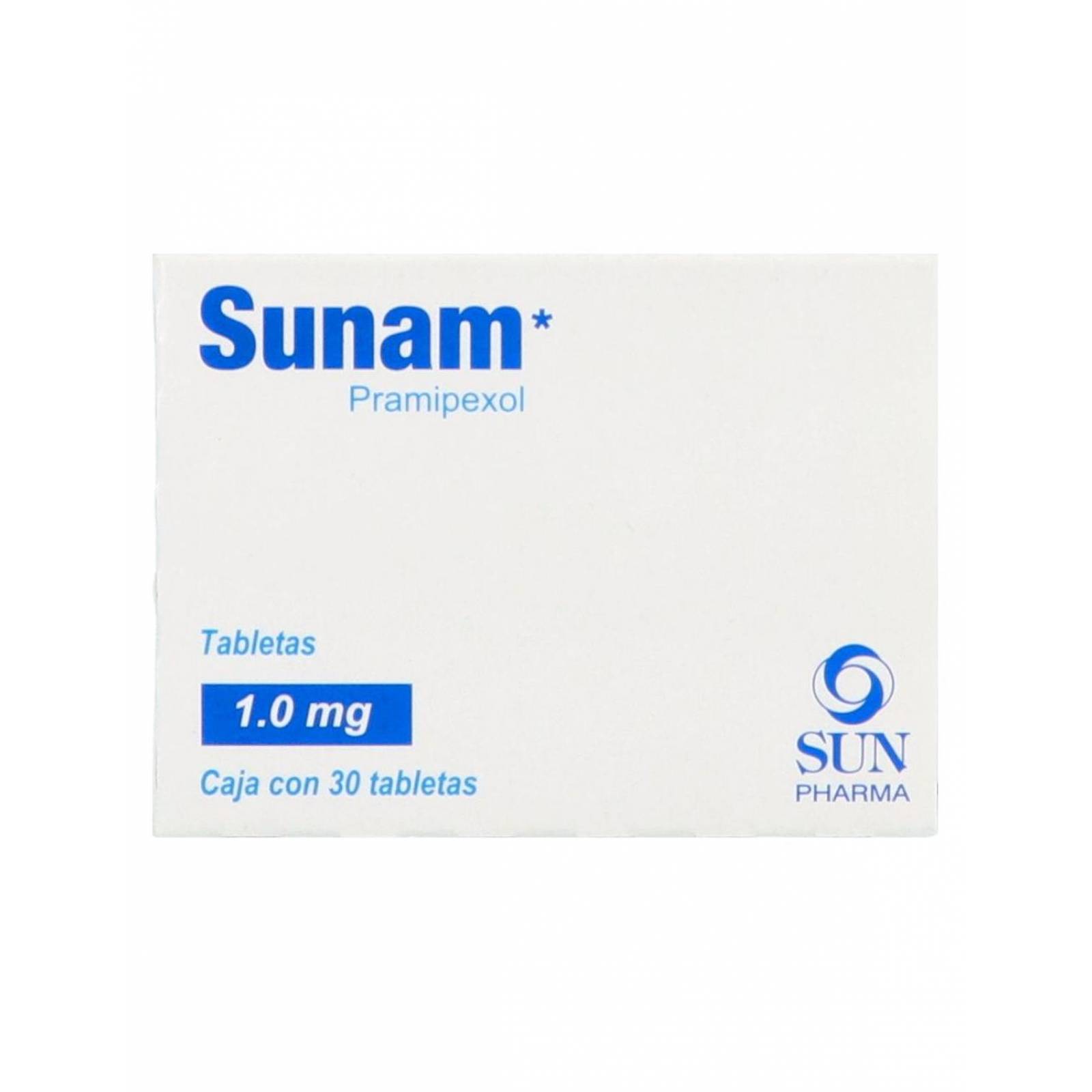 Sunam 1.0 mg Caja con 30 Tabletas 