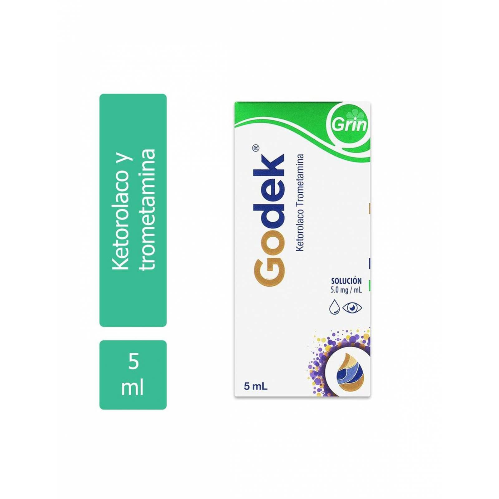 Godek Solución Caja Con Frasco Gotero 5 mL 