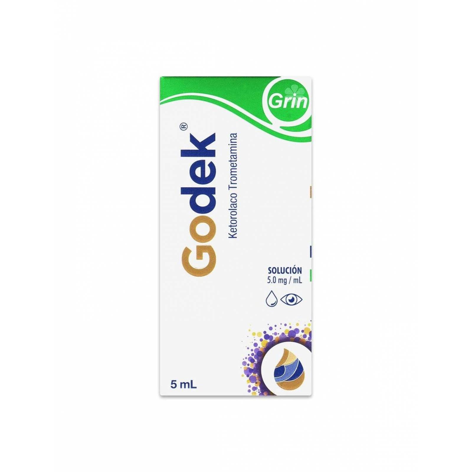 Godek Solución Caja Con Frasco Gotero 5 mL 