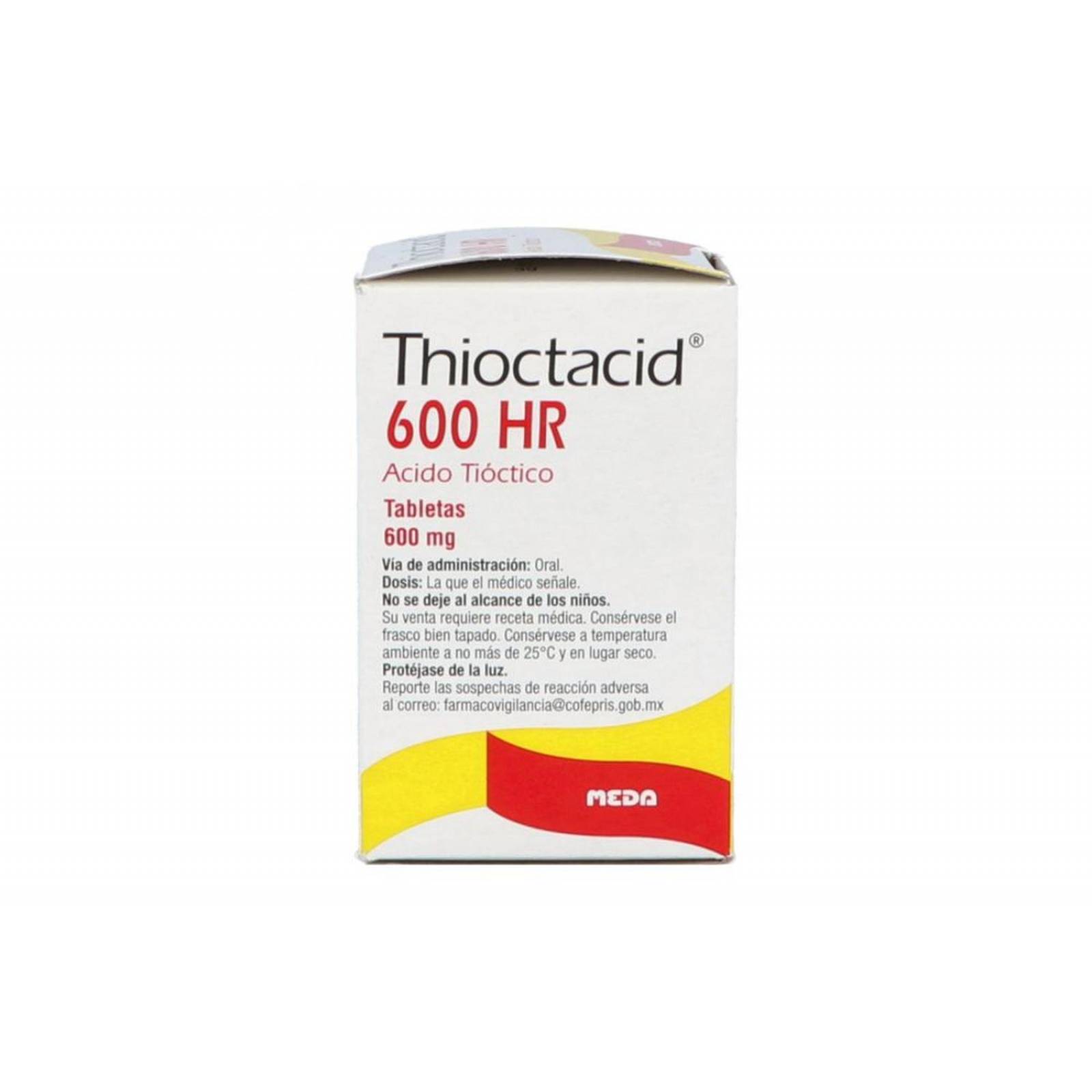 Thioctacid 600 HR 600 mg Frasco Con 30 Tabletas 