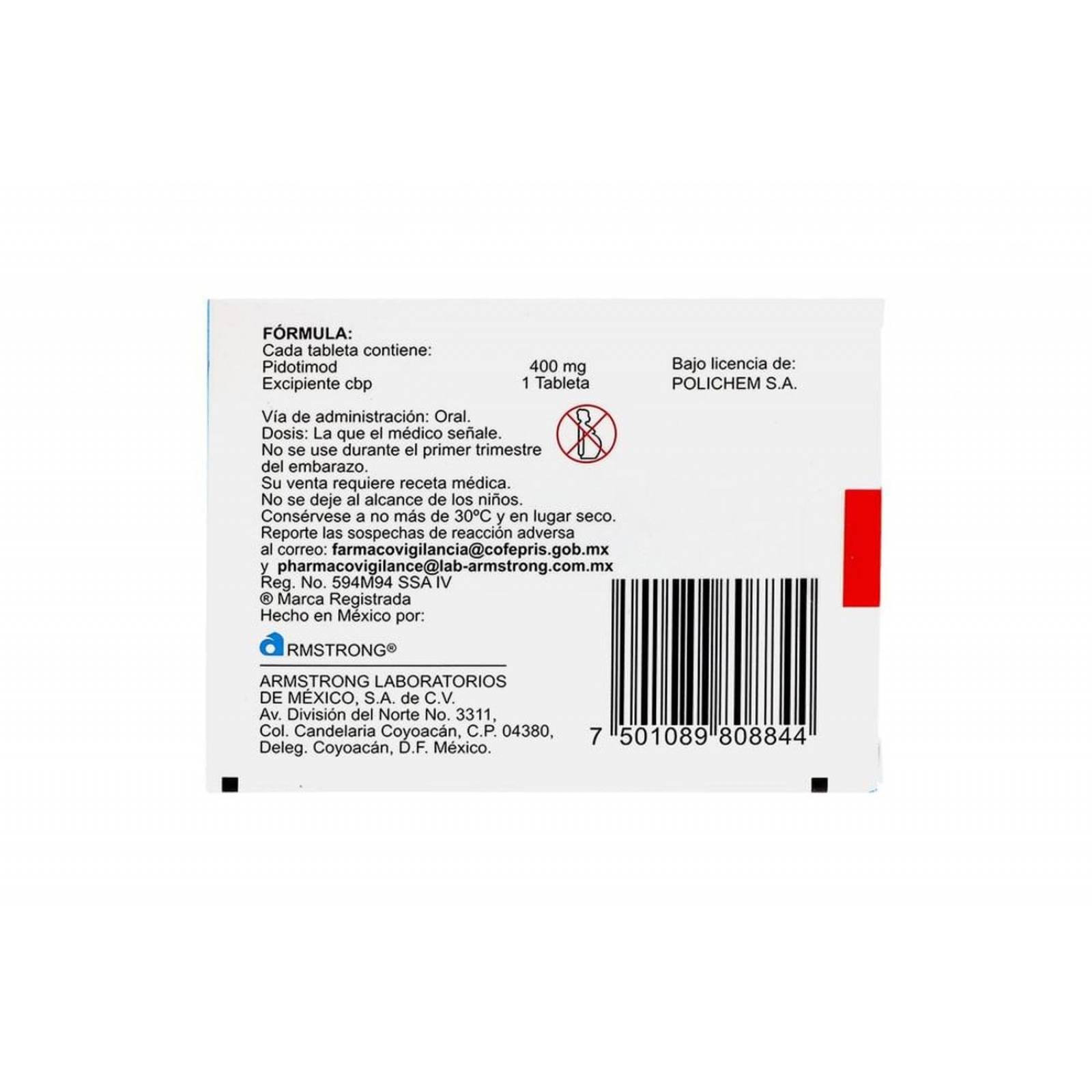 Adimod 400 mg Caja Con 20 Tabletas 