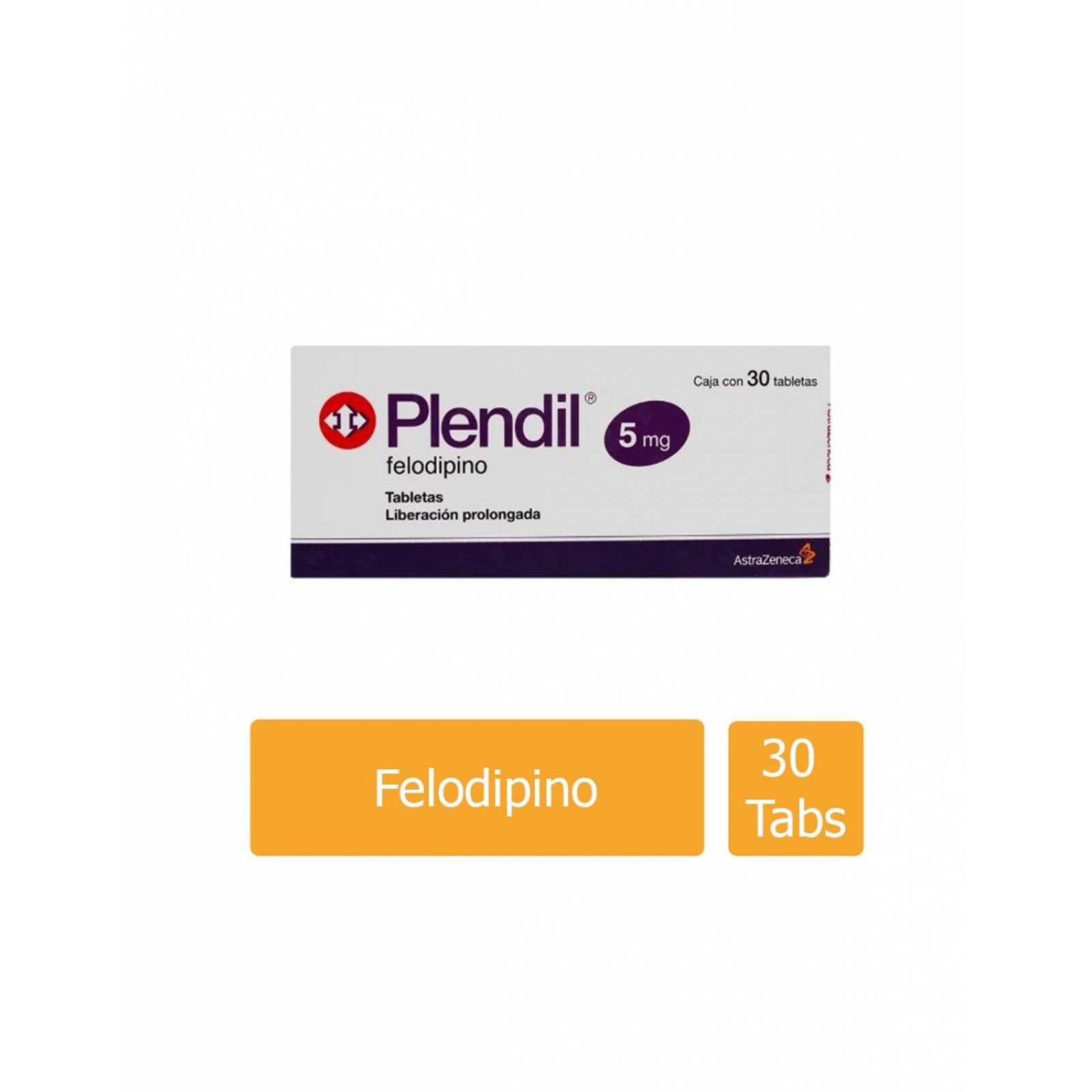 Plendil 5 mg Caja Con 30 Tabletas 