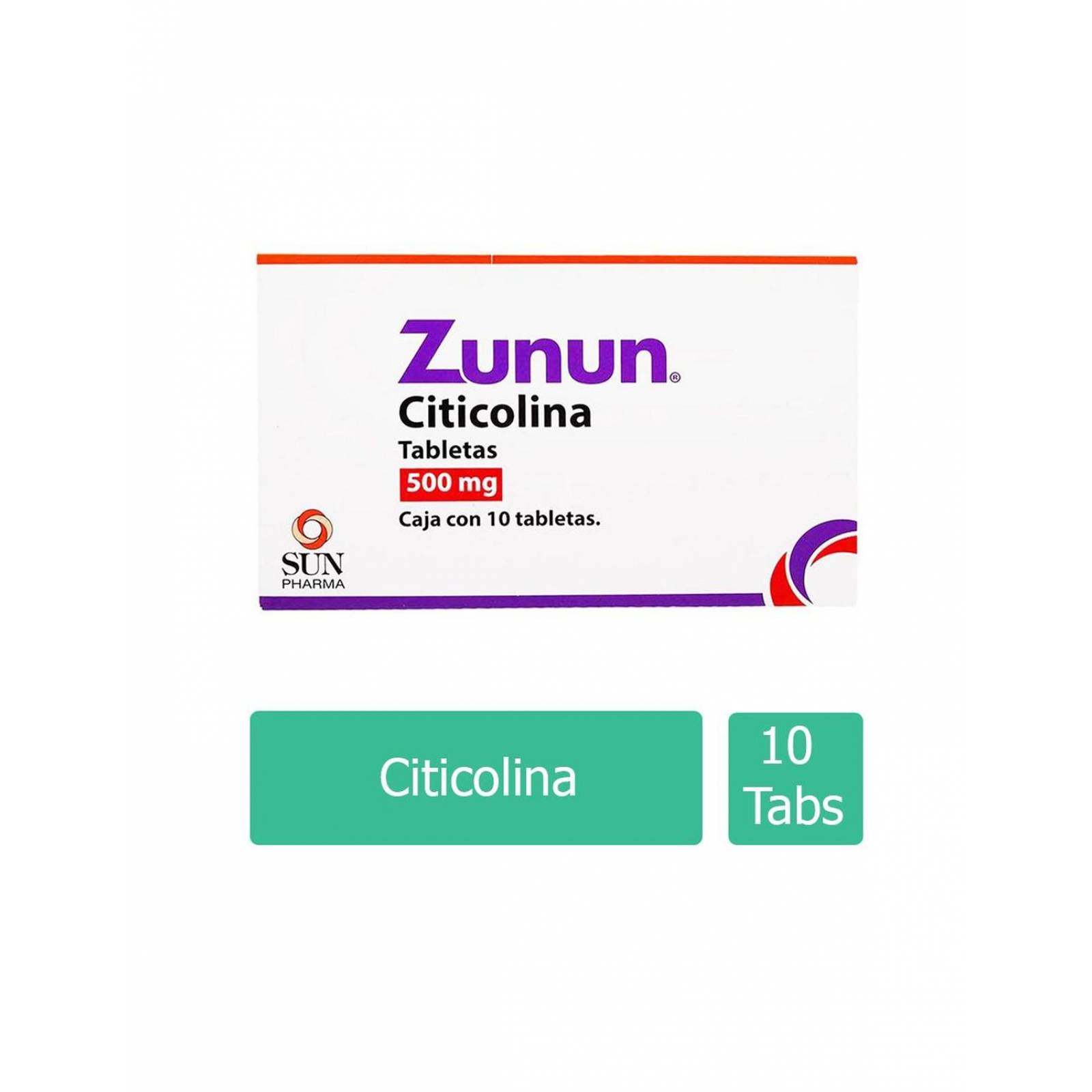 Zunun 500 mg Caja Con 10 Tabletas 