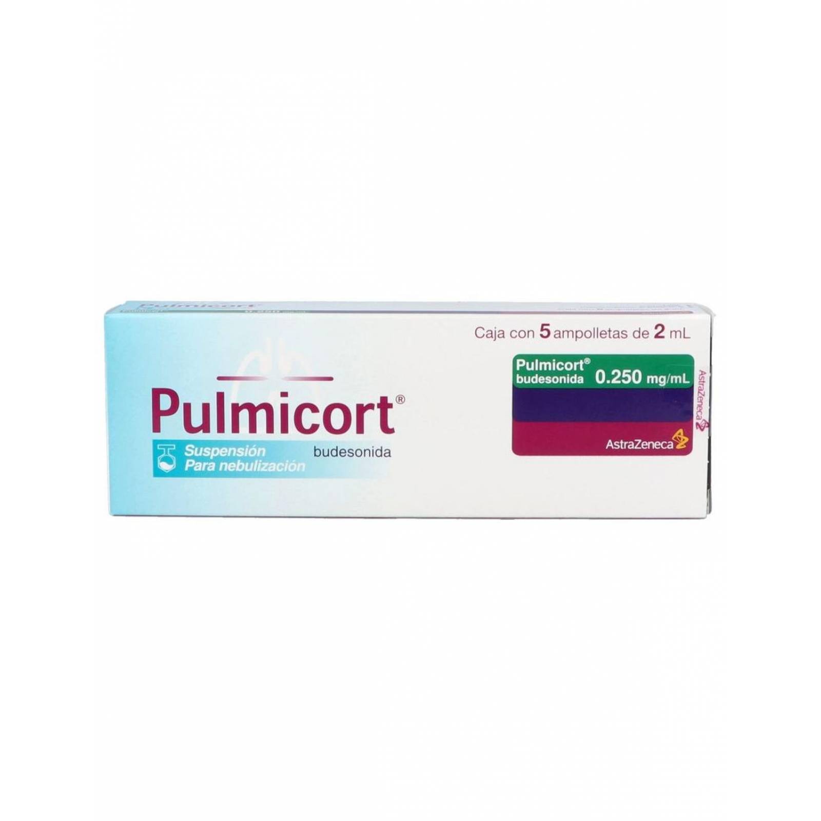 Pulmicort Suspensión 250 mg / mL Caja Con 5 Ampolletas de 2 mL 