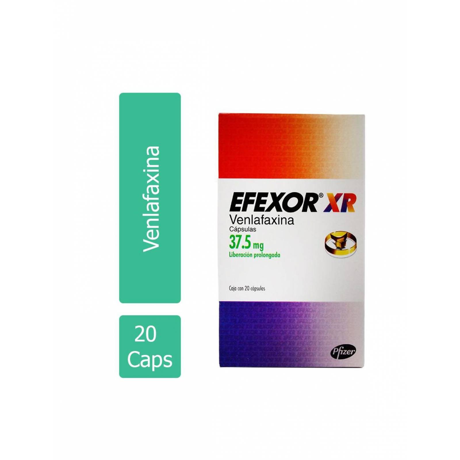 Efexor XR 37.5 mg Caja Con 20 Cápsulas 