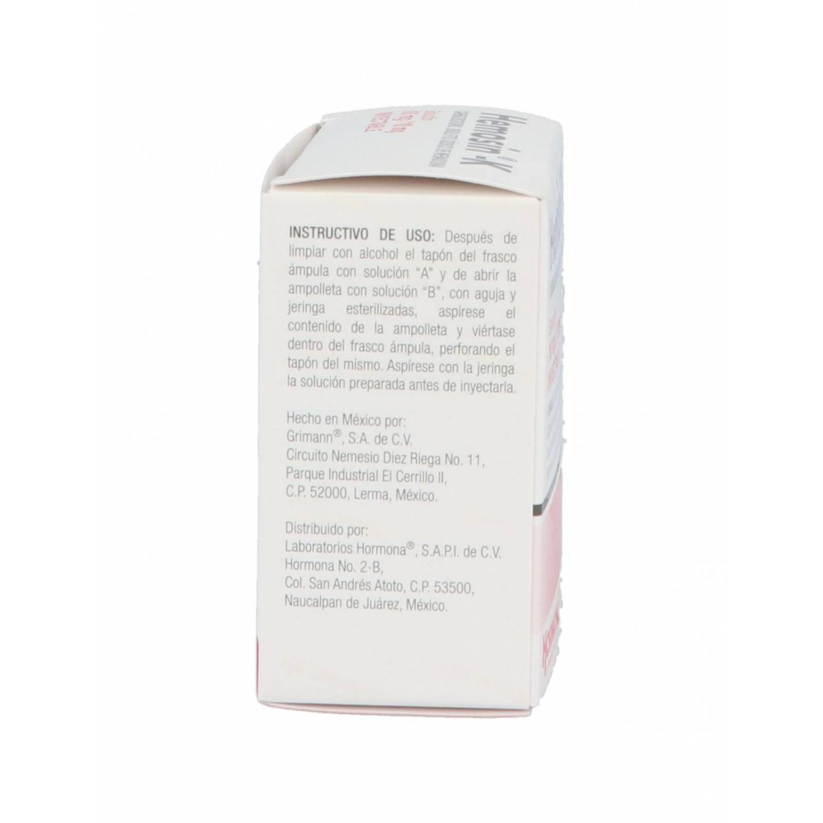 Hemosin K Solución Inyectable 10 mg / 10 mg Caja Con 3 Aplicaciones 
