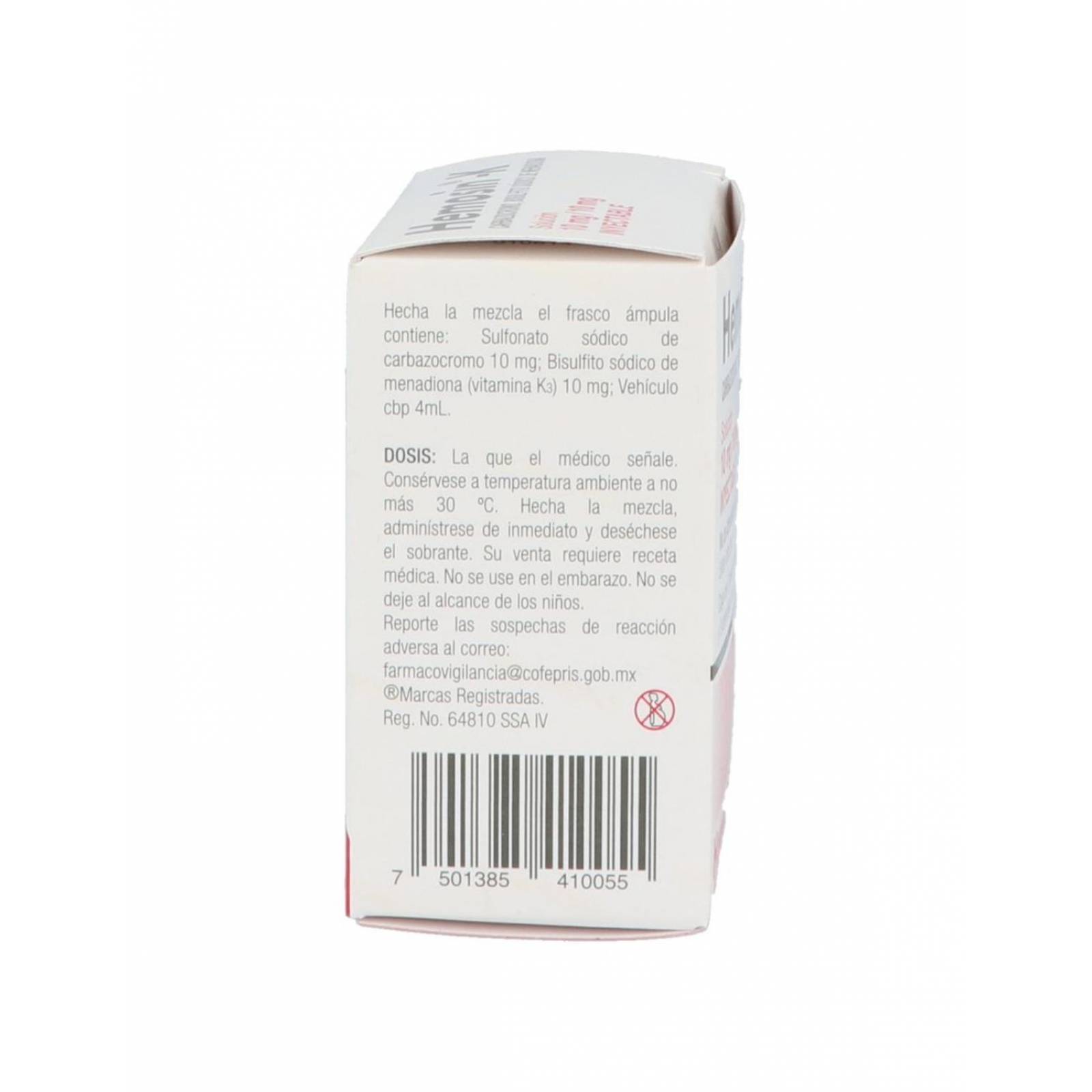 Hemosin K Solución Inyectable 10 mg / 10 mg Caja Con 3 Aplicaciones 