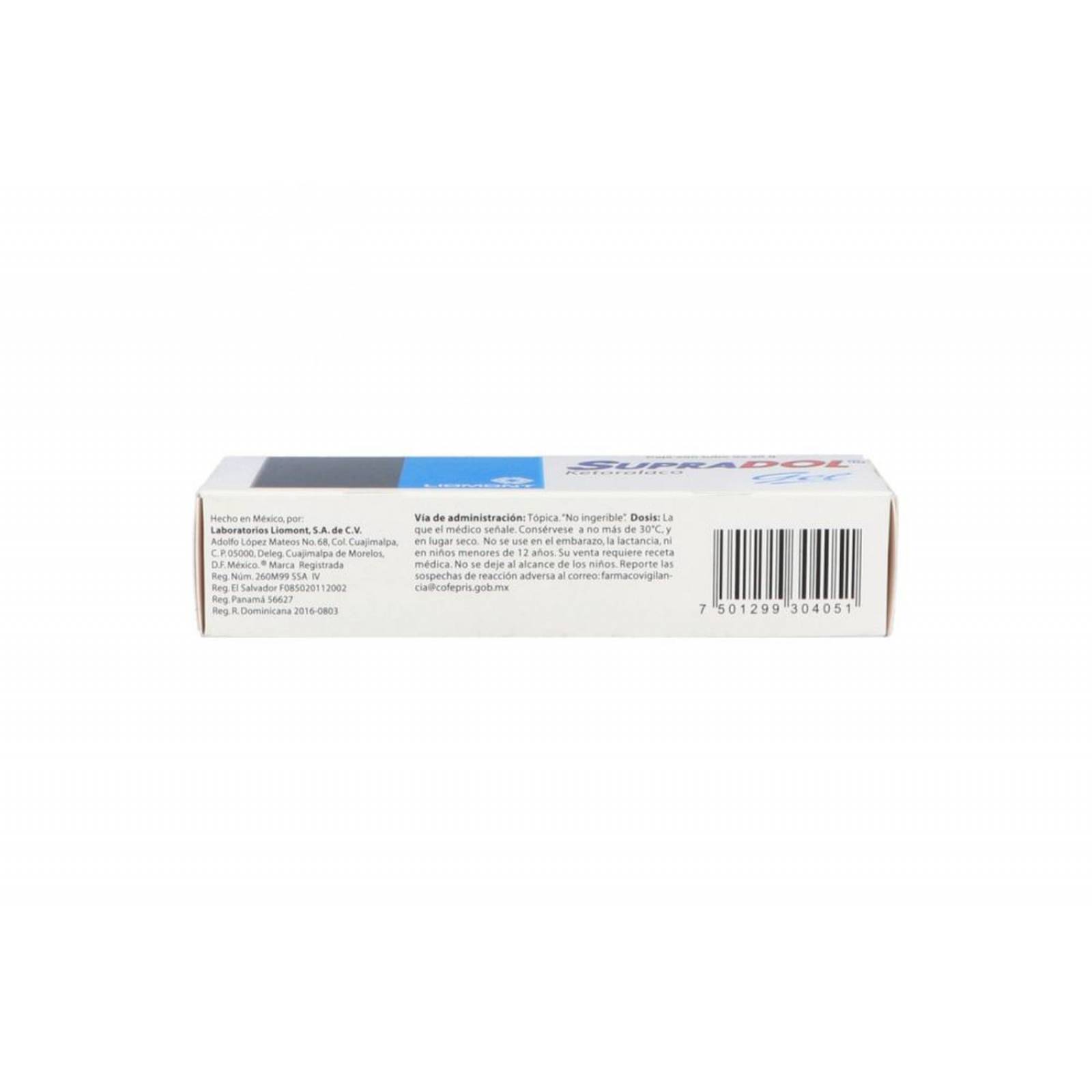 Supradol Gel Tubo Con 30 g 