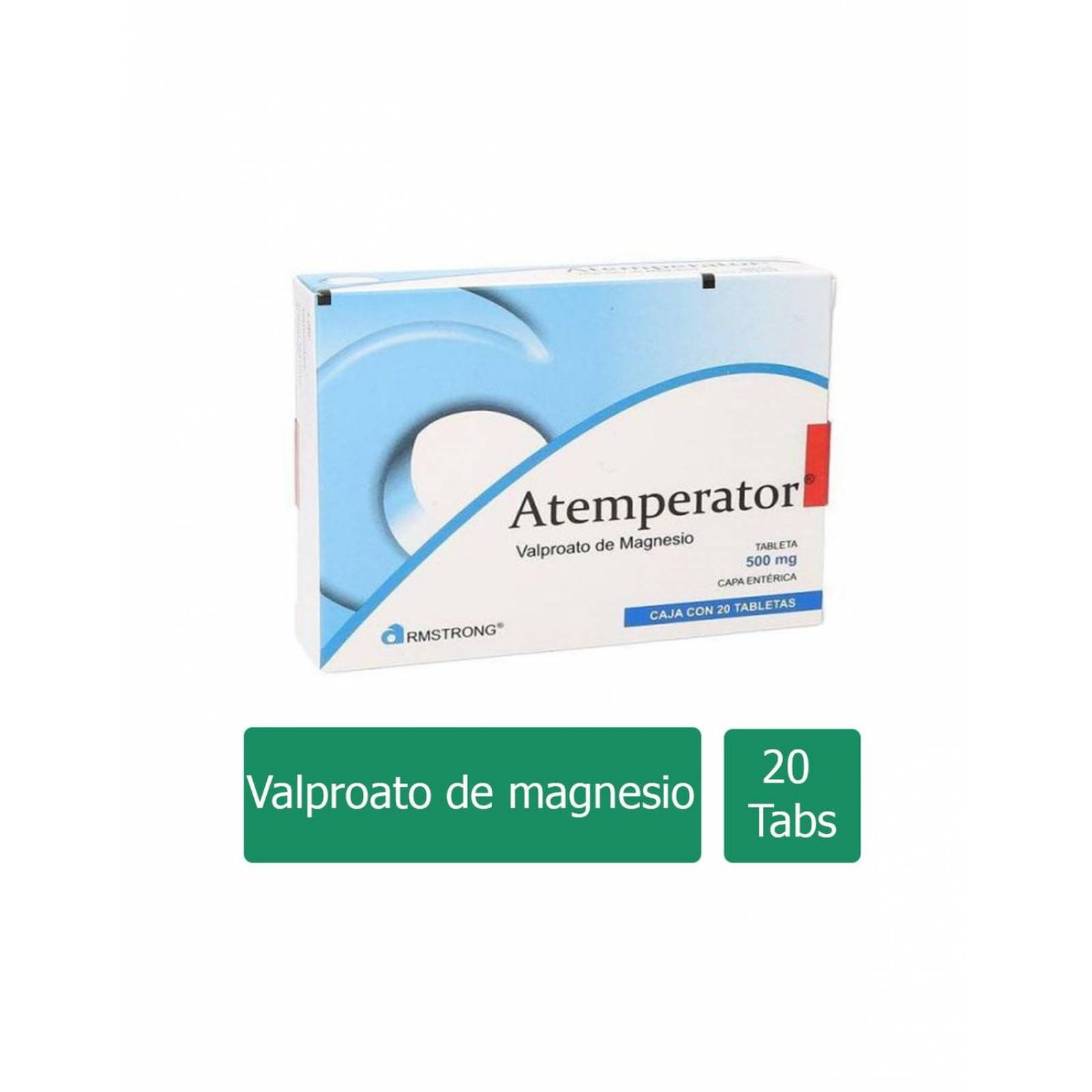 Atemperator 500 mg Caja Con 20 Tabletas 